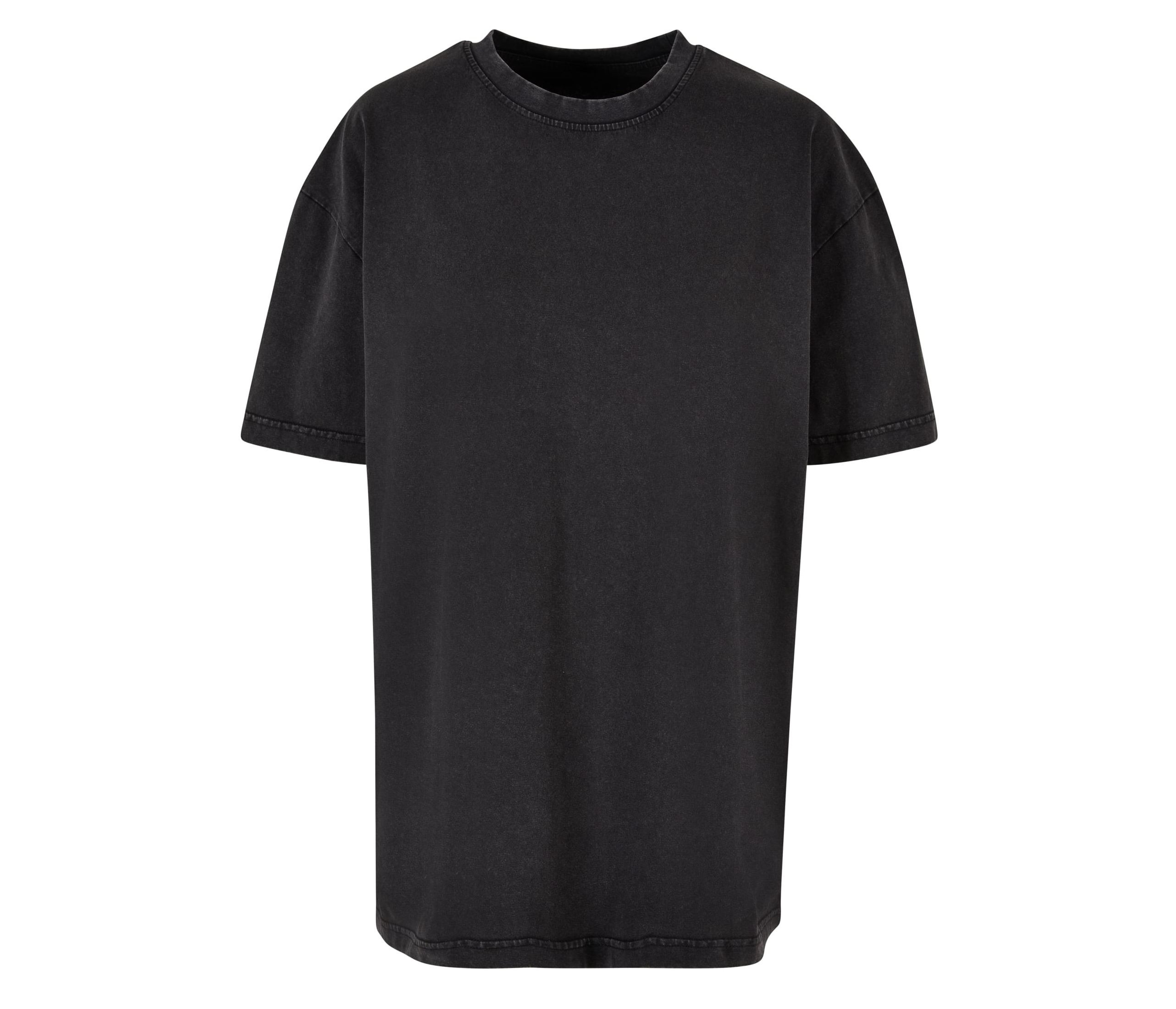 LADIES OVERSIZED ACID WASH TEE