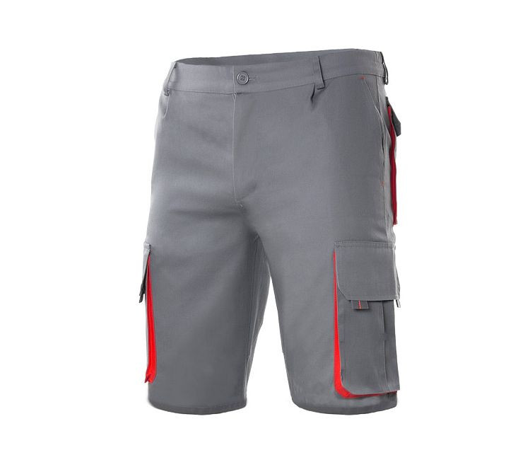 TWO-TONE MULTI-POCKET BERMUDA SHORTS