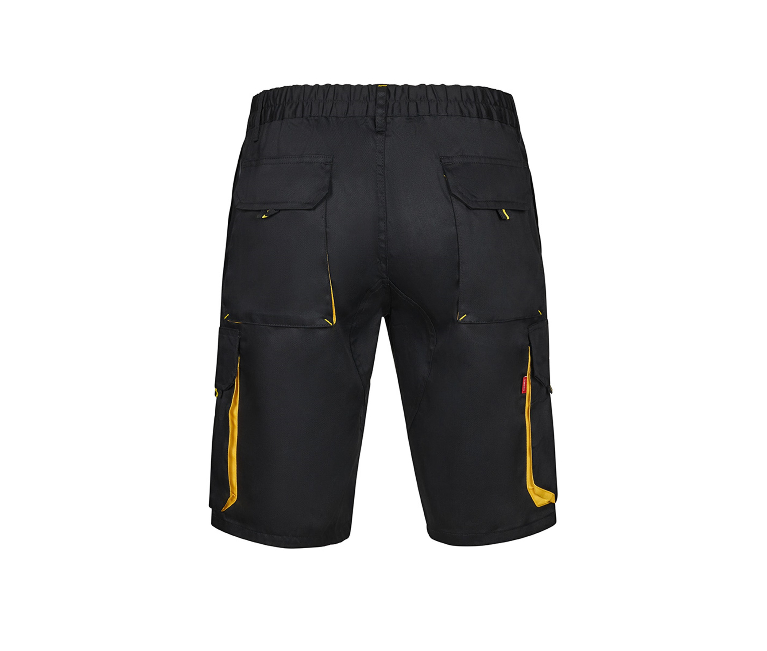 TWO-TONE MULTI-POCKET BERMUDA SHORTS