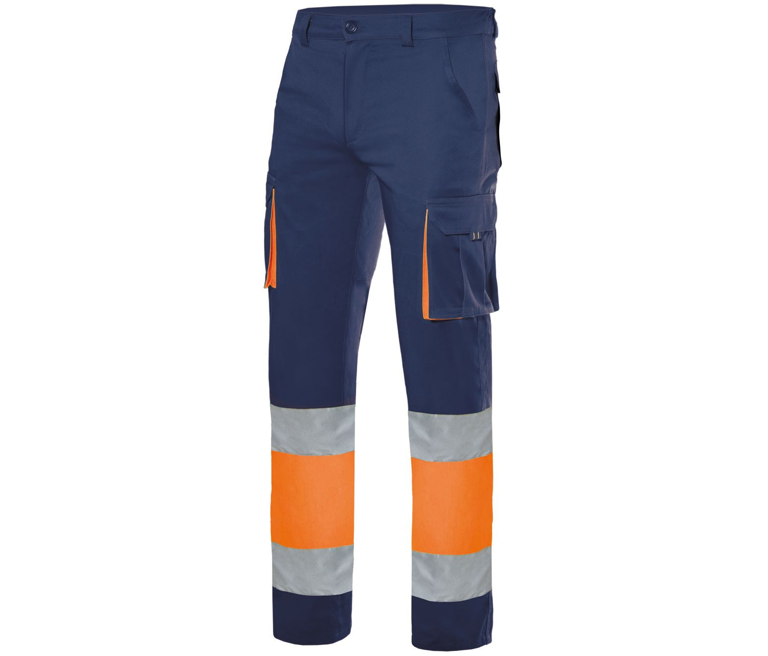 TWO-TONE HIGH VISIBILITY MULTI-POCKET TROUSERS