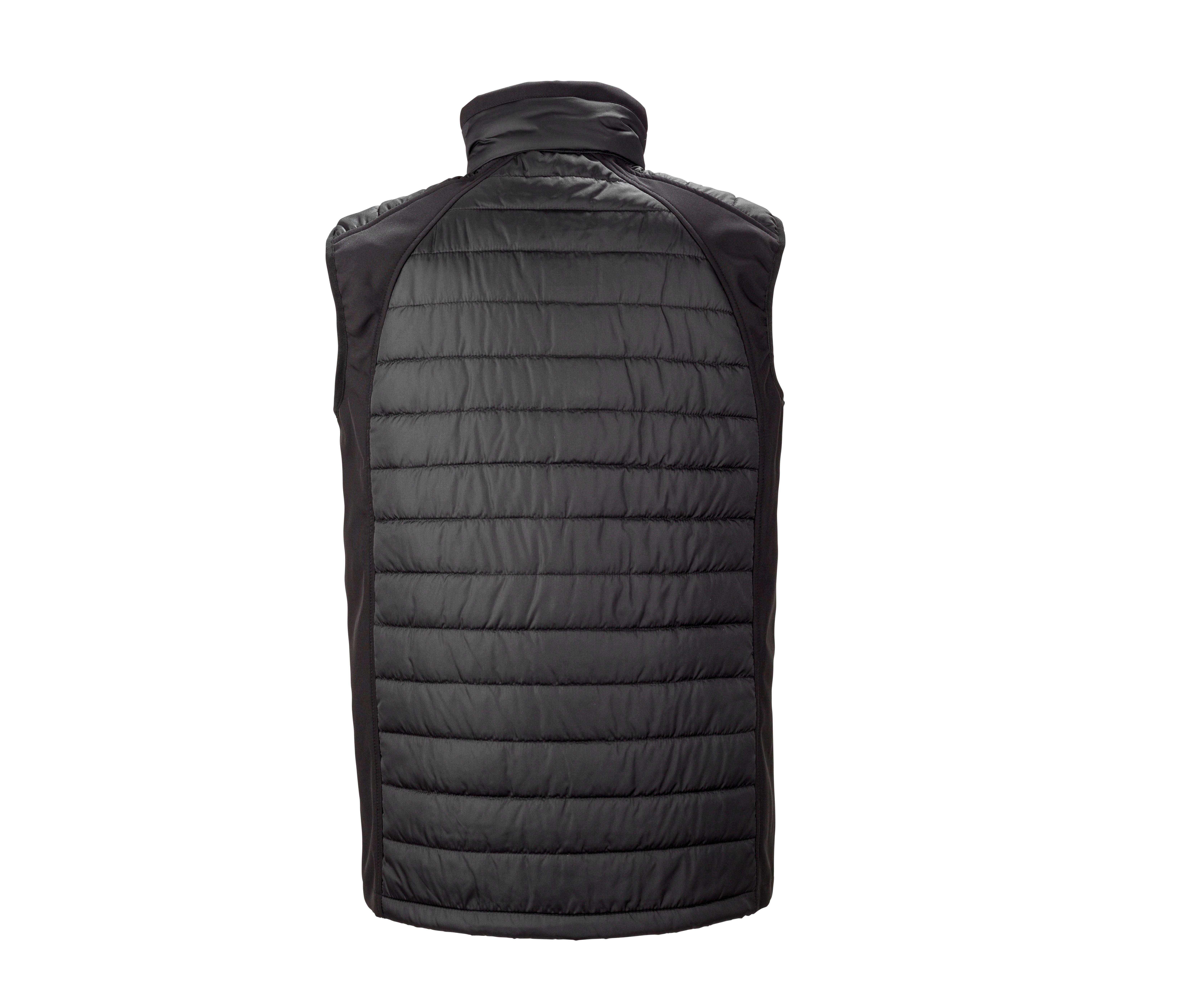 BLACK COMPASS PADDED SOFTSHELL GILET