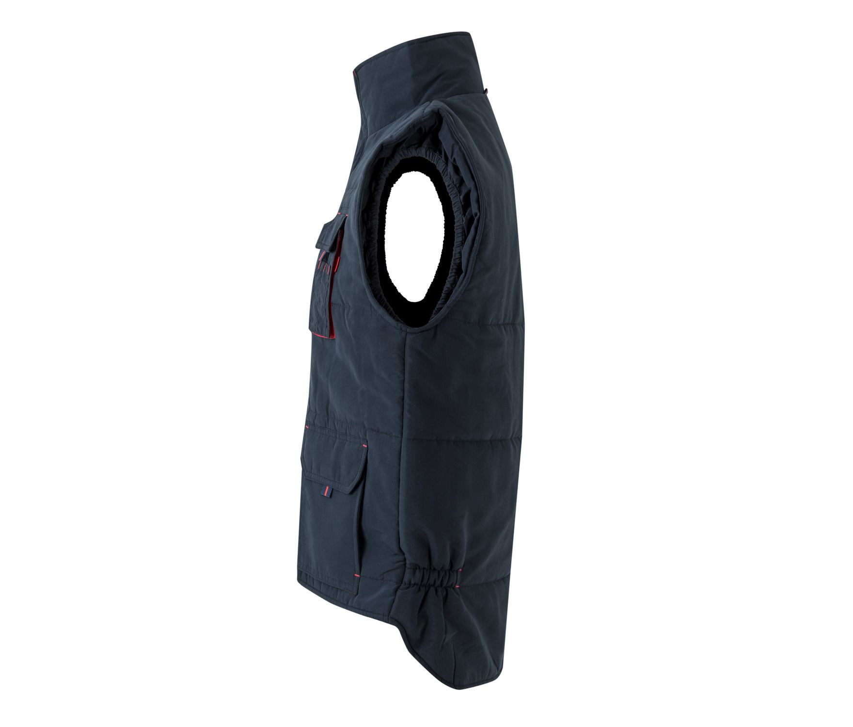 TWO-TONE MULTI-POCKET PADDED VEST