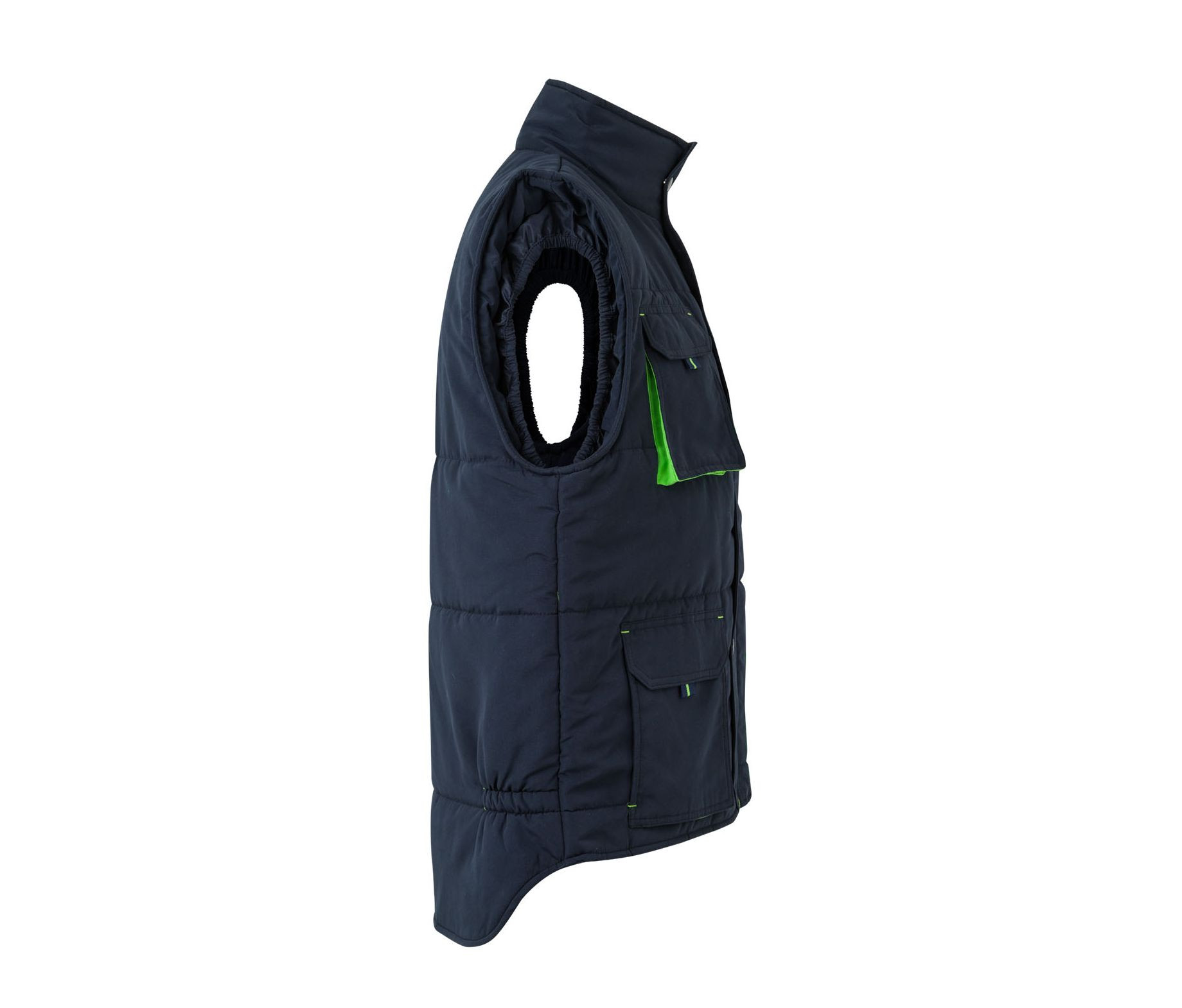 TWO-TONE MULTI-POCKET PADDED VEST