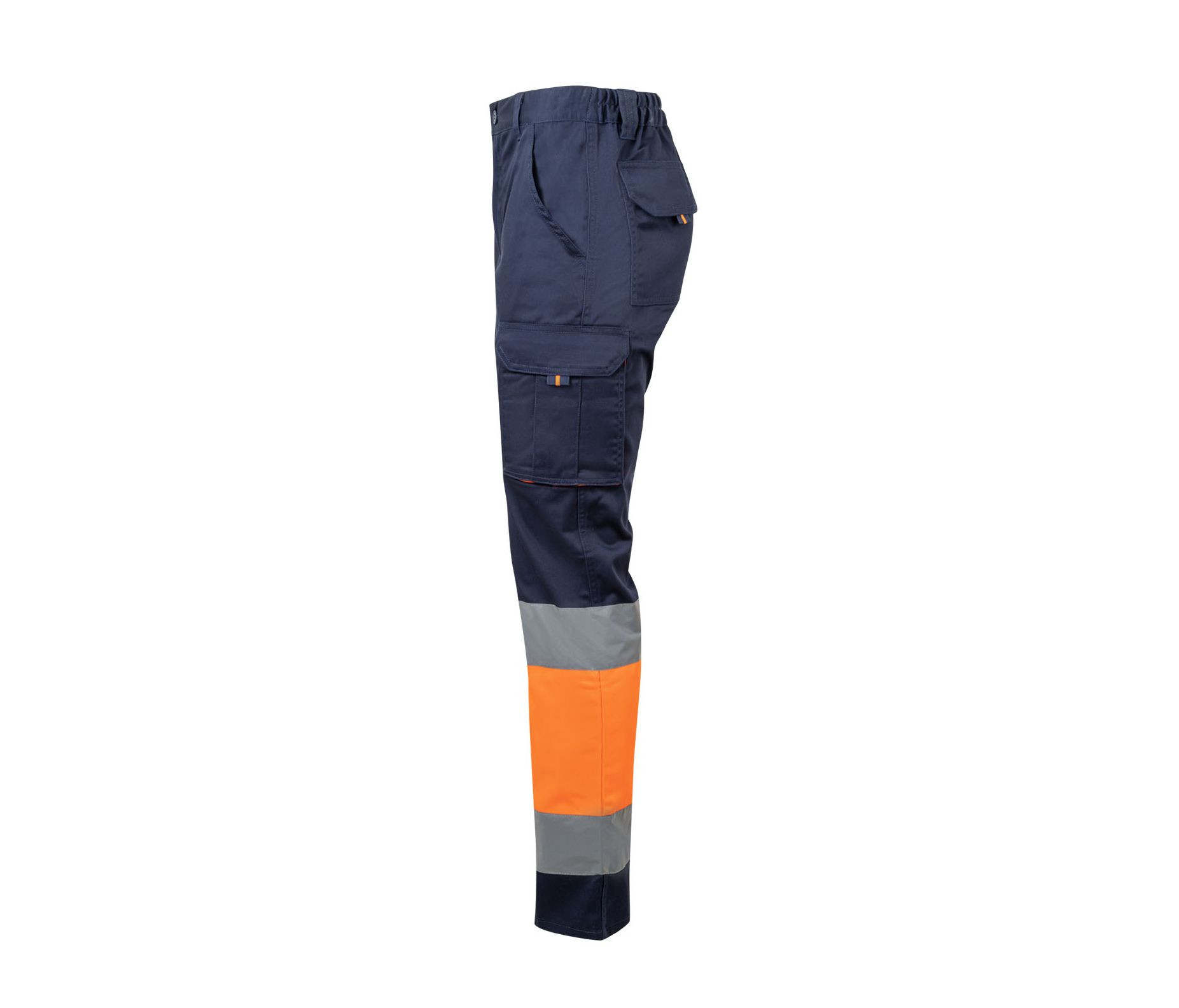 TWO-TONE HIGH VISIBILITY MULTI-POCKET STRETCH TROUSERS