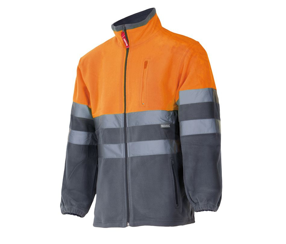 TWO-TONE HIGH VISIBILITY FLEECE JACKET