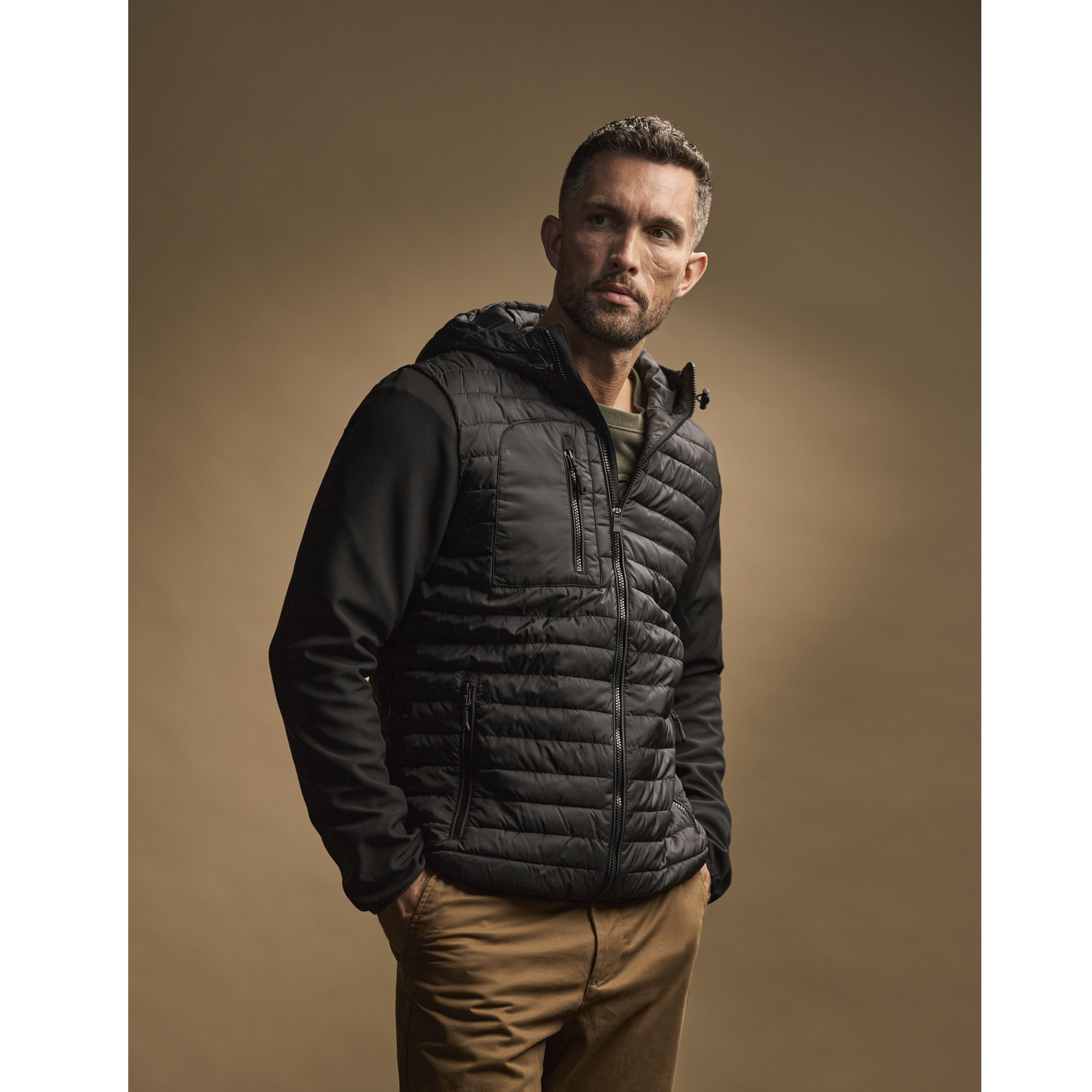 HOODED CROSSOVER JACKET