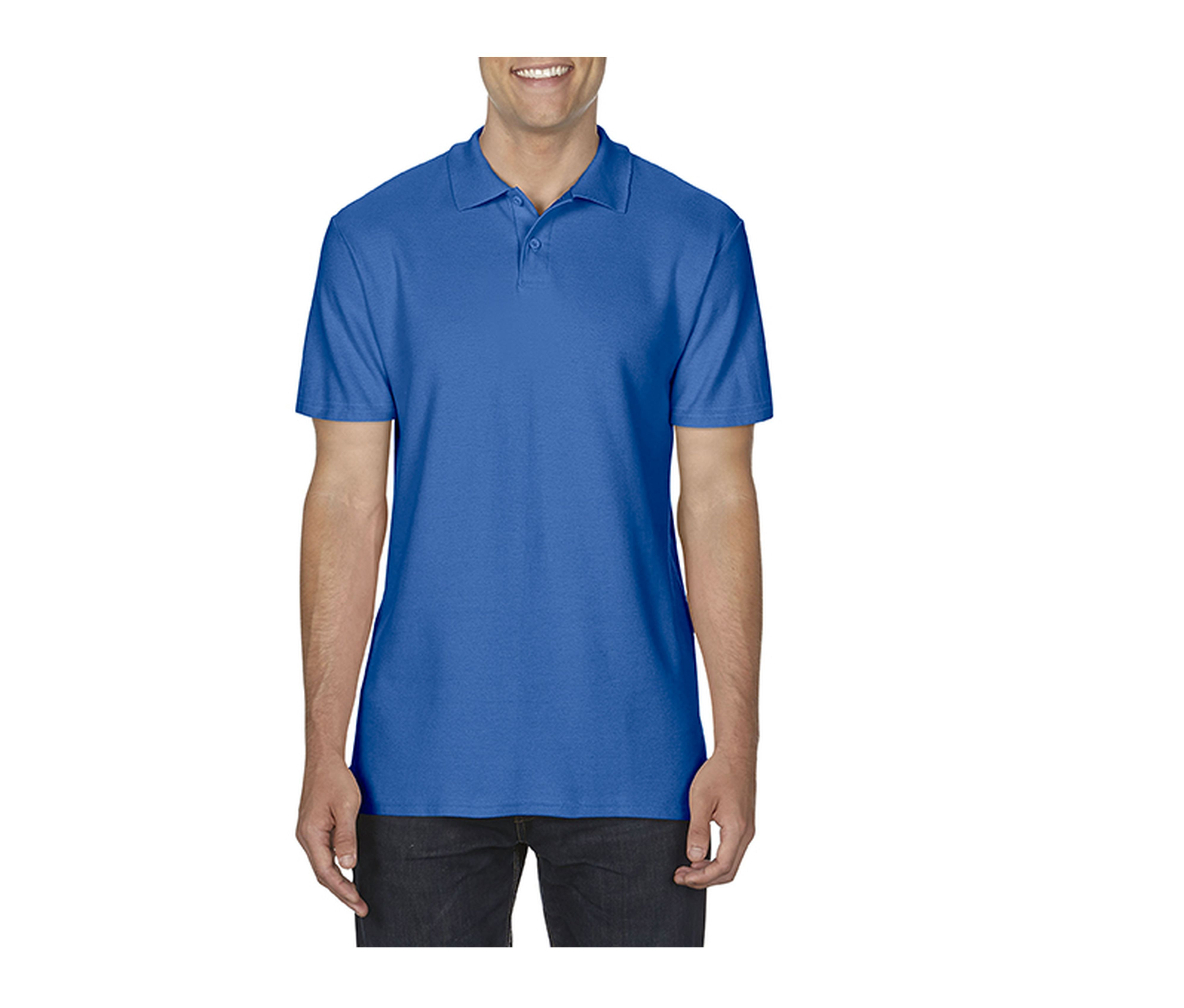 SOFTSTYLE® DOUBLE PIQUÉ POLO MEN