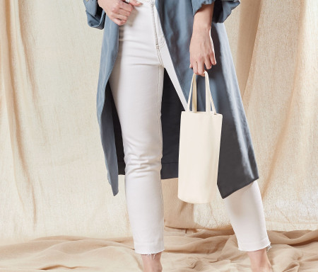 FAIRTRADE COTTON BOTTLE BAG