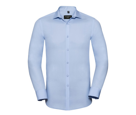 MEN'S LONG SLEEVE FITTED ULTIMATE STRETCH SHIRT