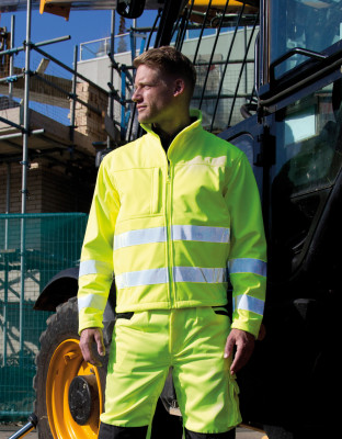 3-LAYER HI-VIS SAFETY SOFTSHELL JACKET