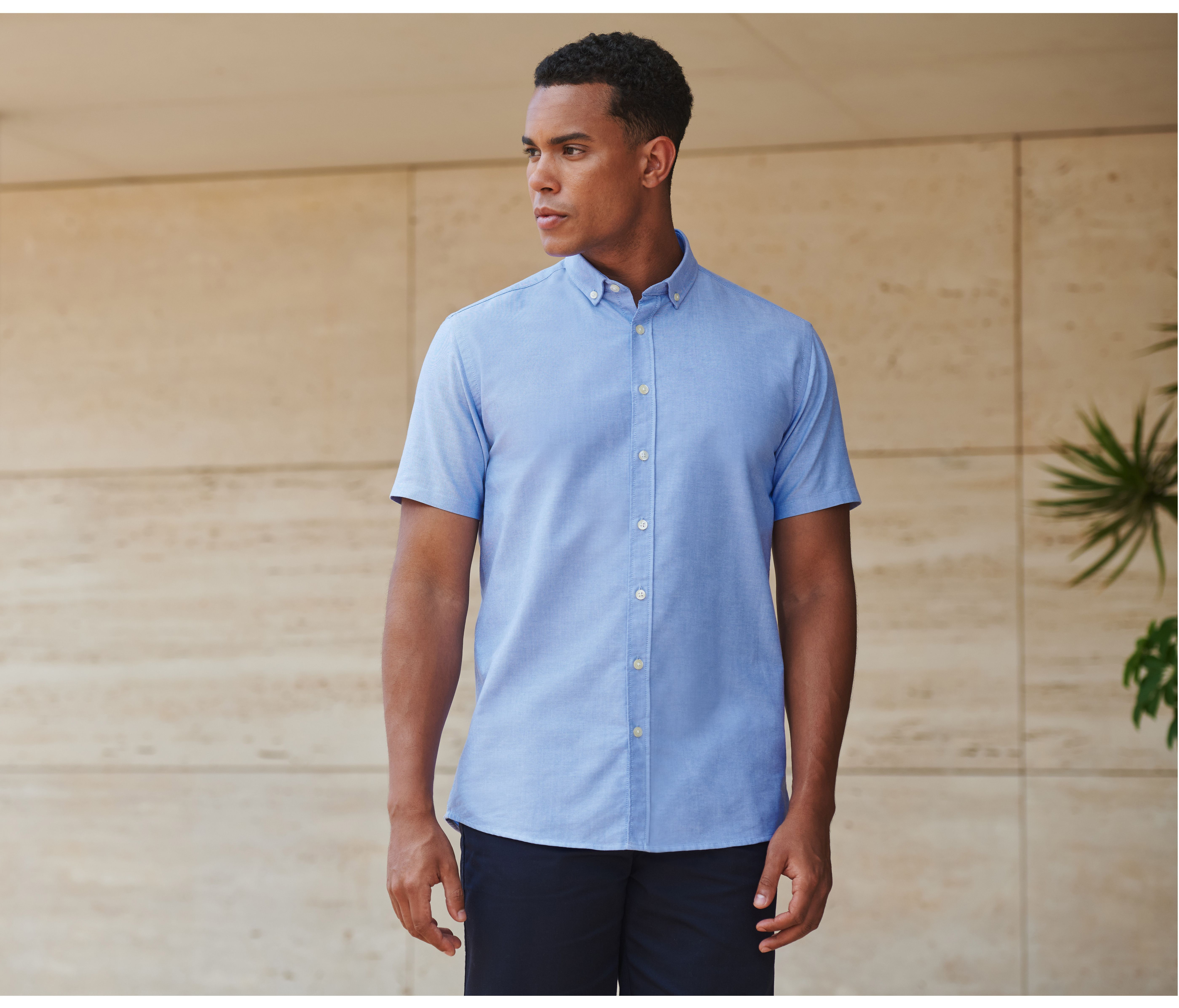 MEN’S MODERN S/S OXFORD SHIRT – REGULAR FIT
