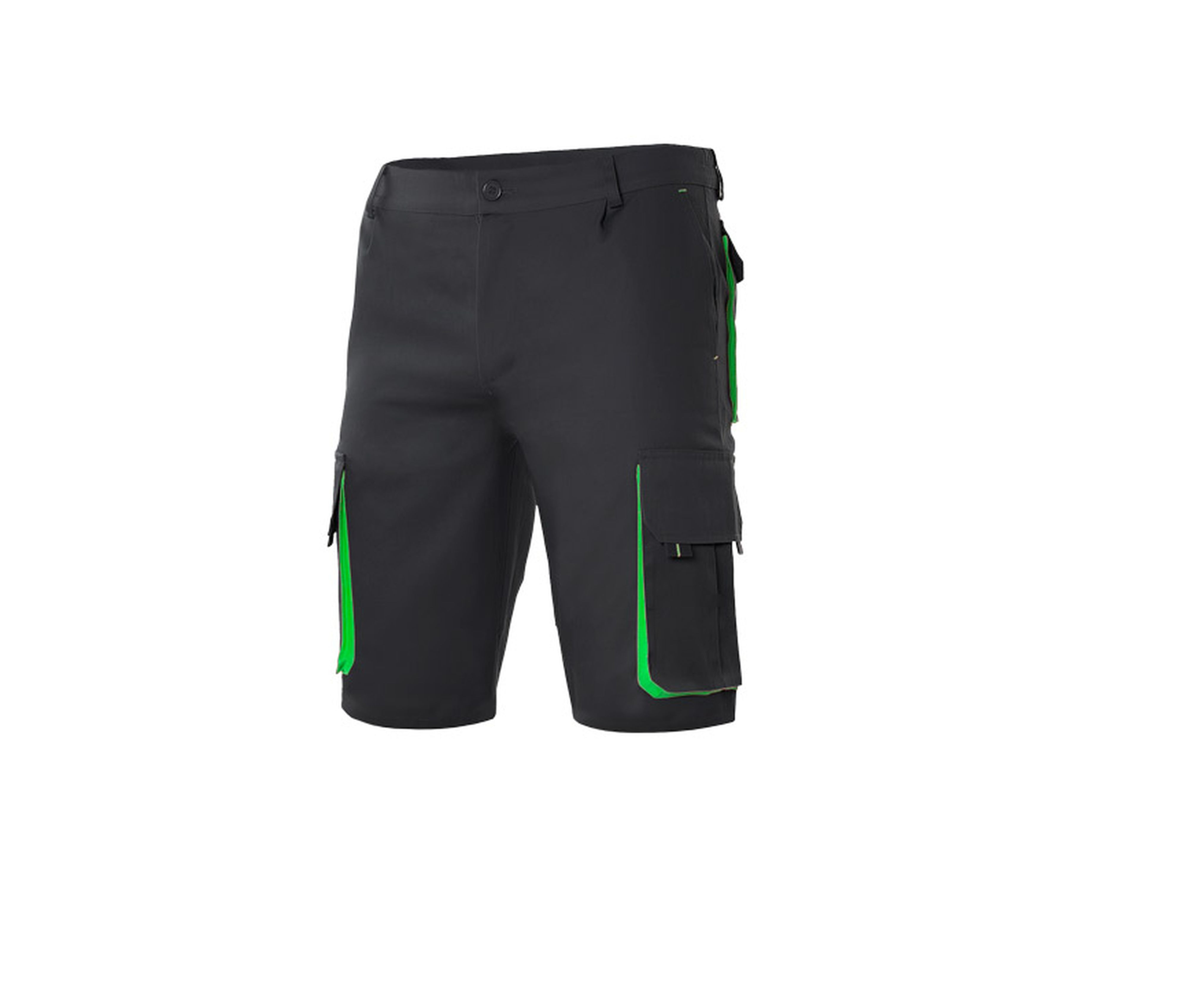 TWO-TONE MULTI-POCKET BERMUDA SHORTS