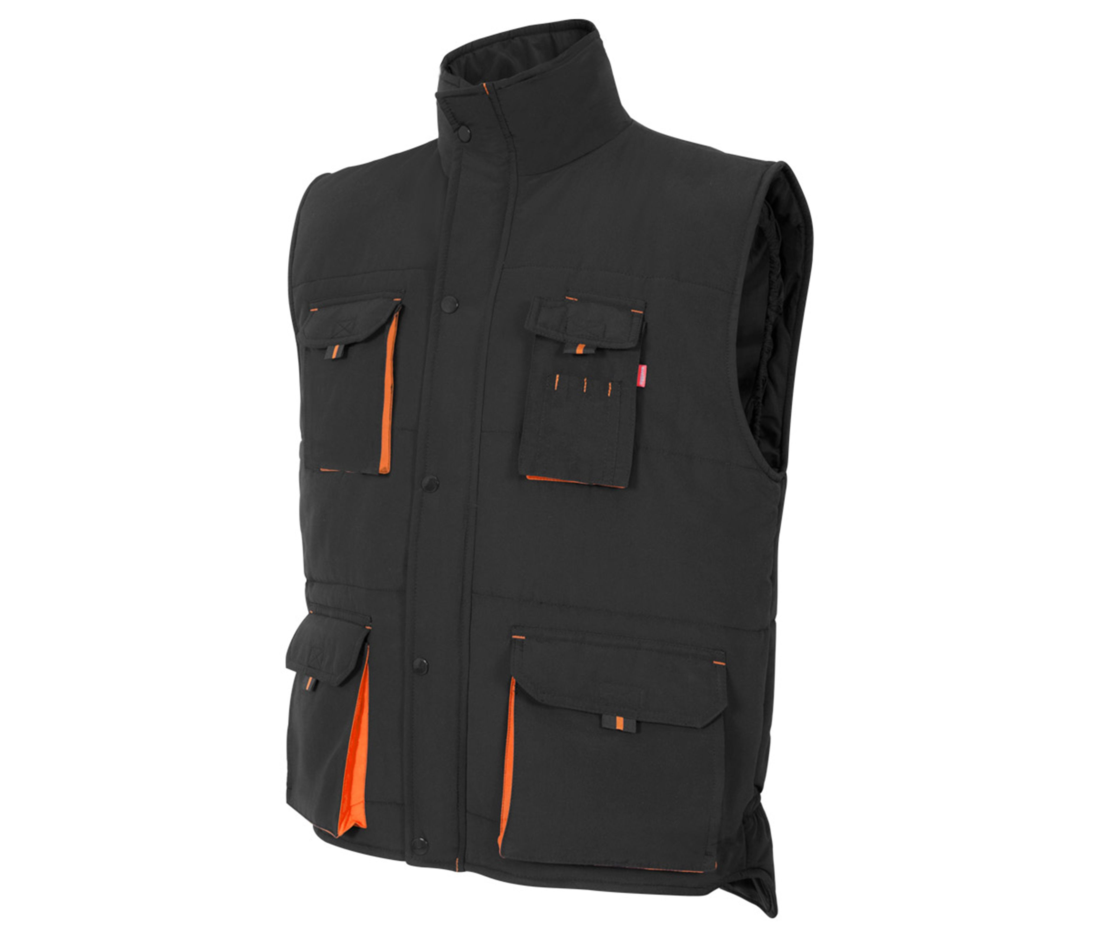 TWO-TONE MULTI-POCKET PADDED VEST