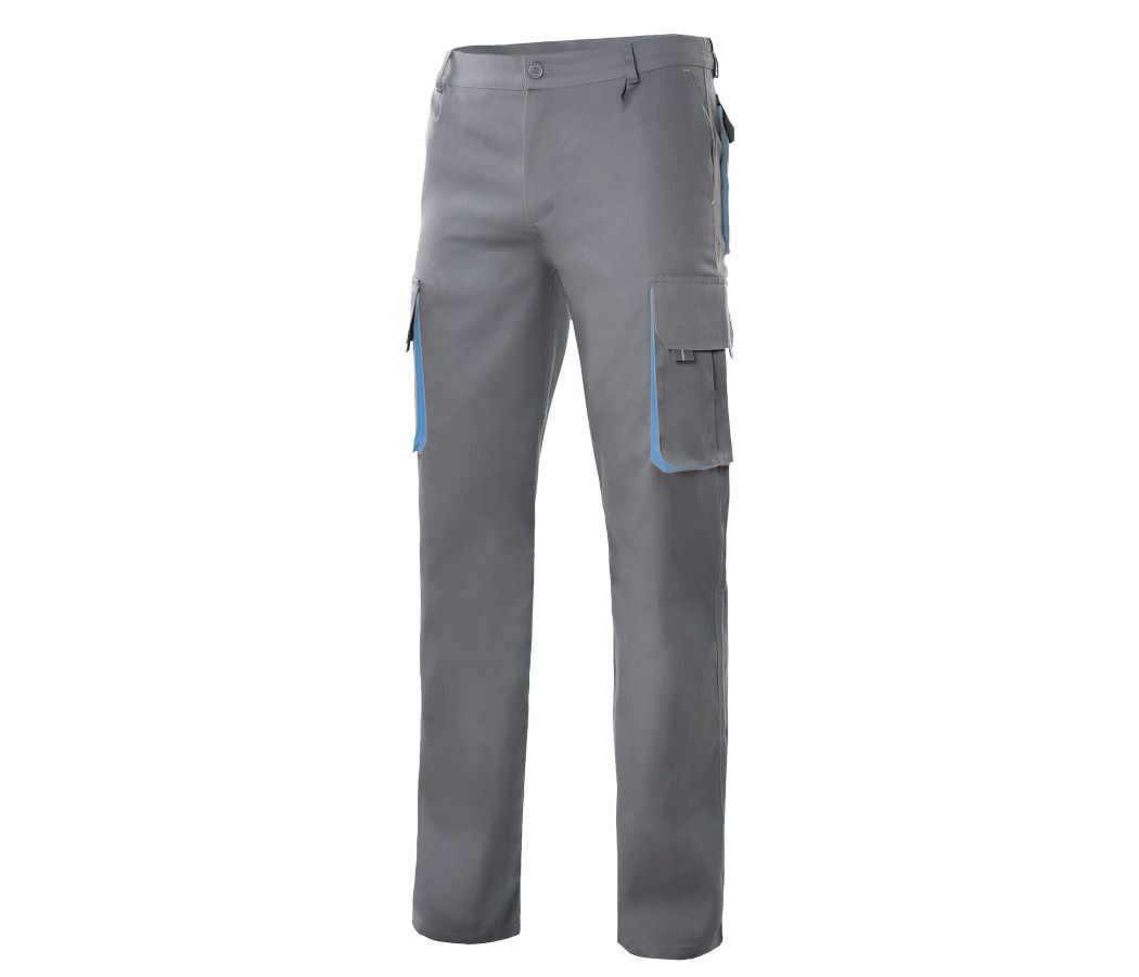 TWO-TONE MULTI-POCKET TROUSERS