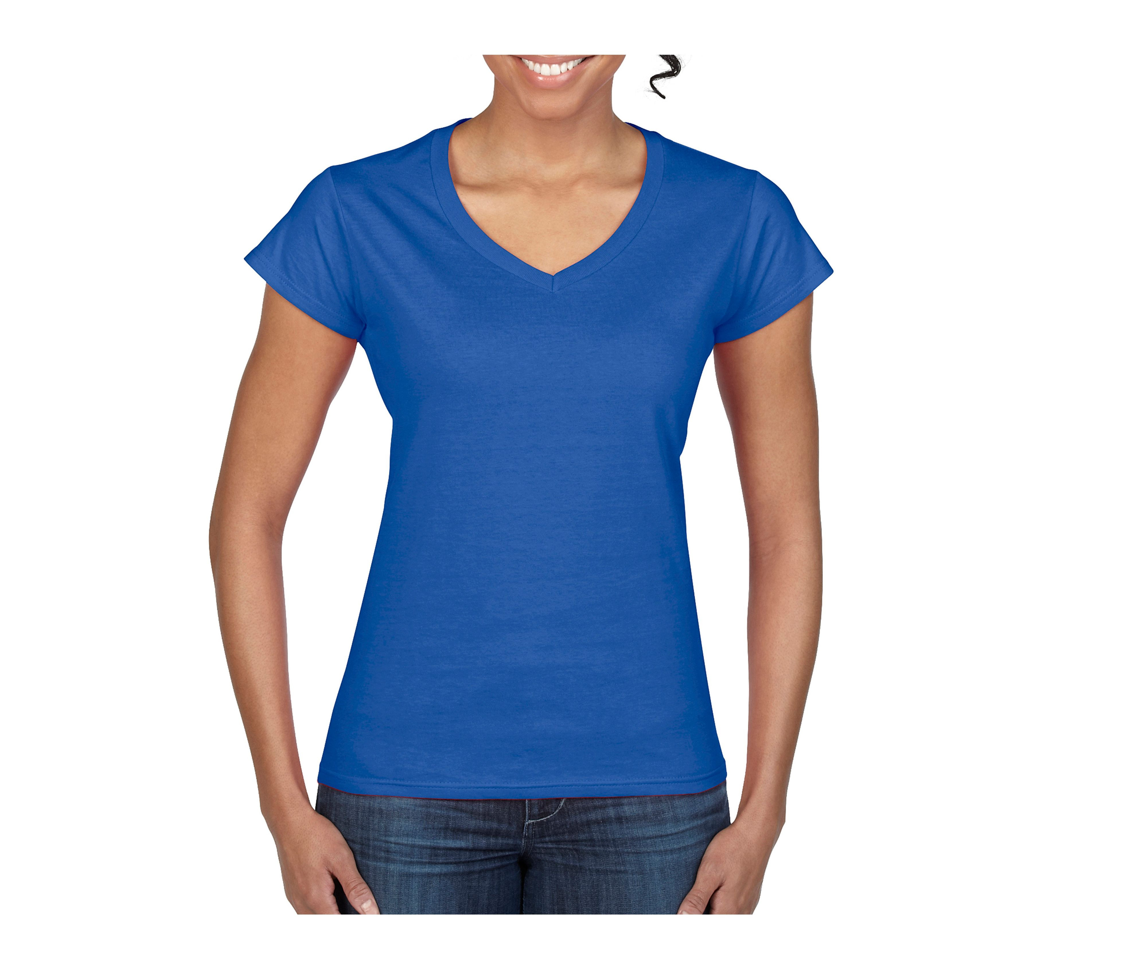 SOFTSTYLE® LADIES' V-NECK T-SHIRT