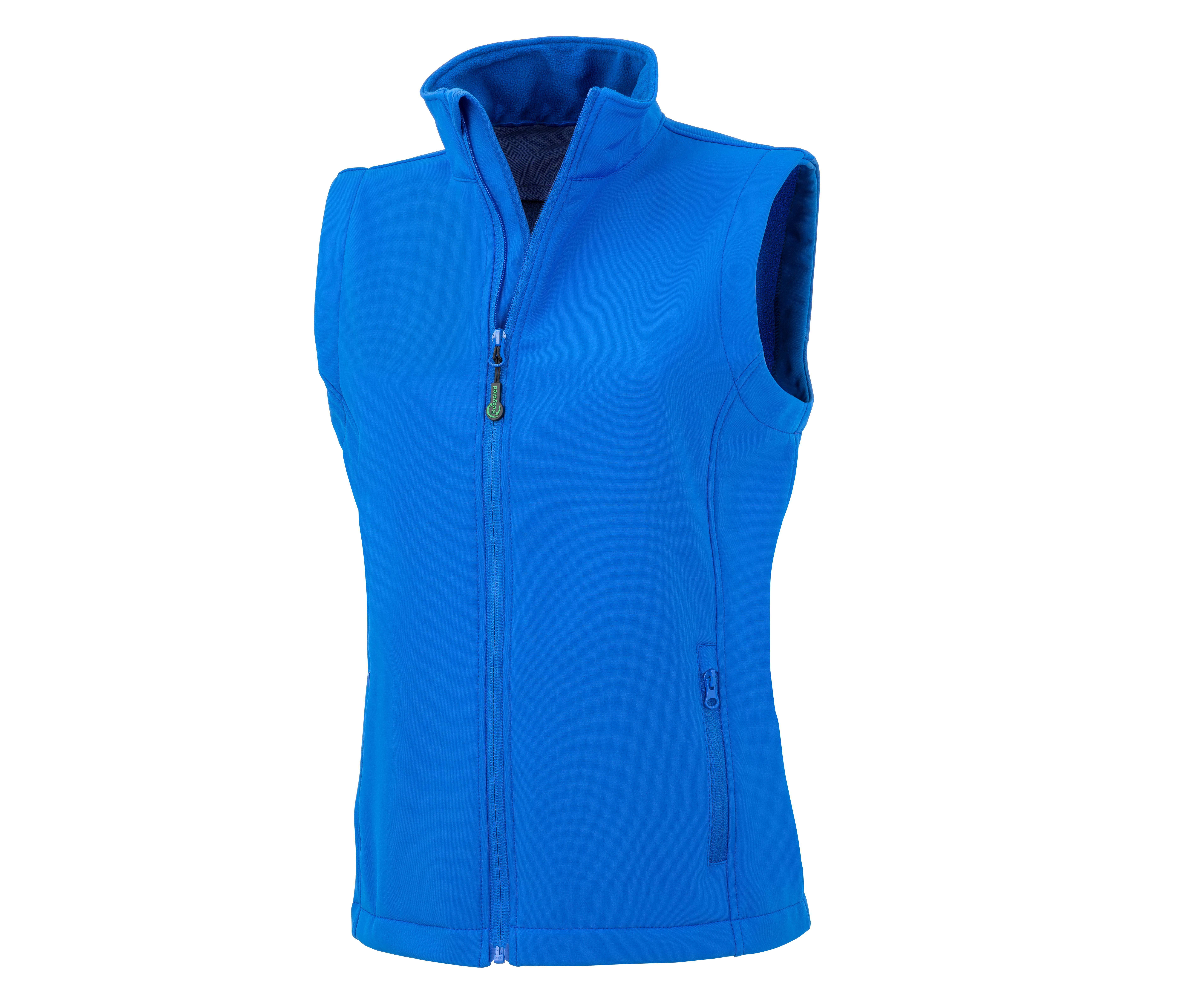 WOMENS RECYCLED 2-LAYER PRINTABLE SOFTSHELL BODYWARMER