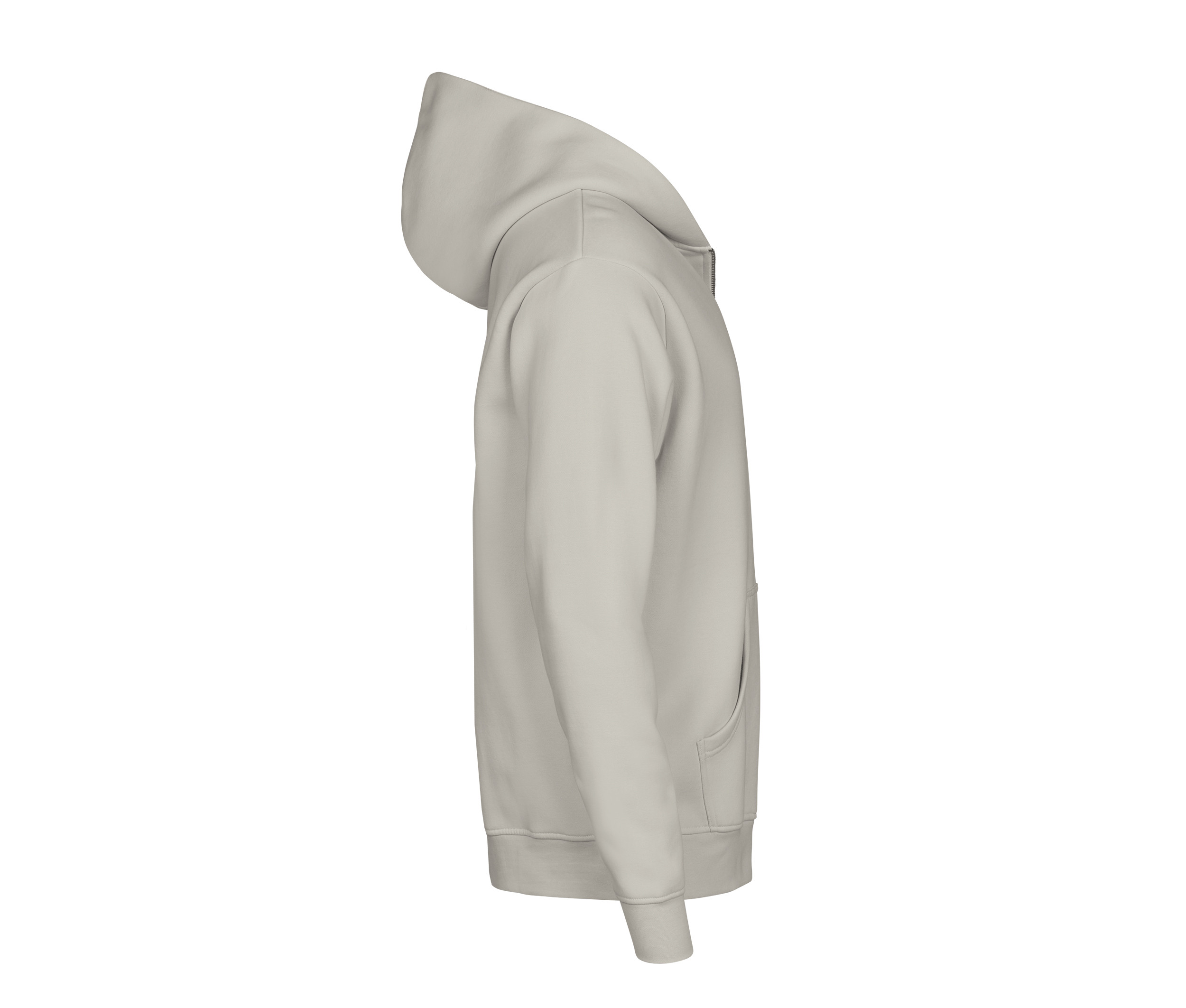 UNLABELED HOODED FULL ZIP SWEATSHIRT