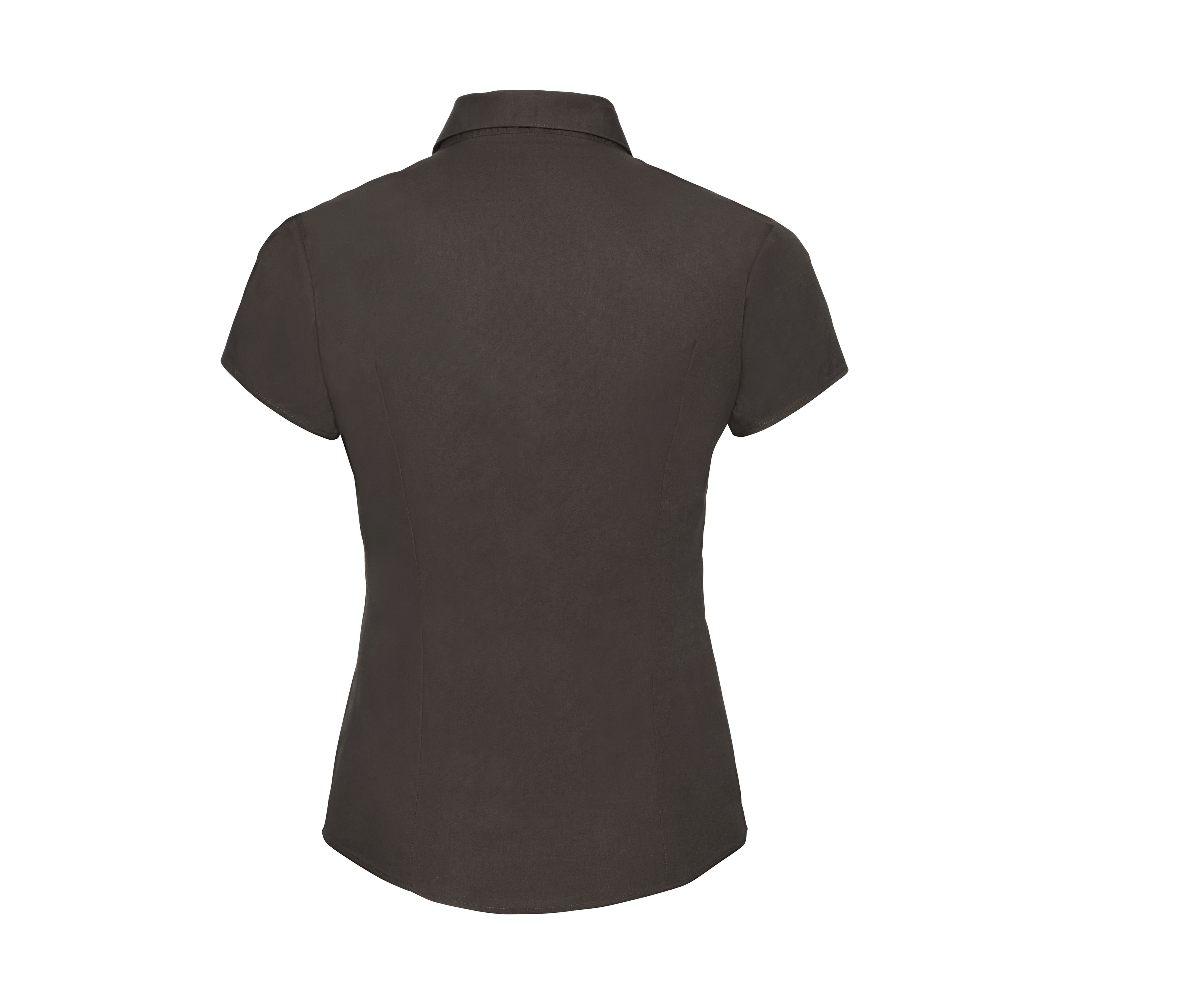 LADIES' SHORT SLEEVE FITTED STRETCH SHIRT