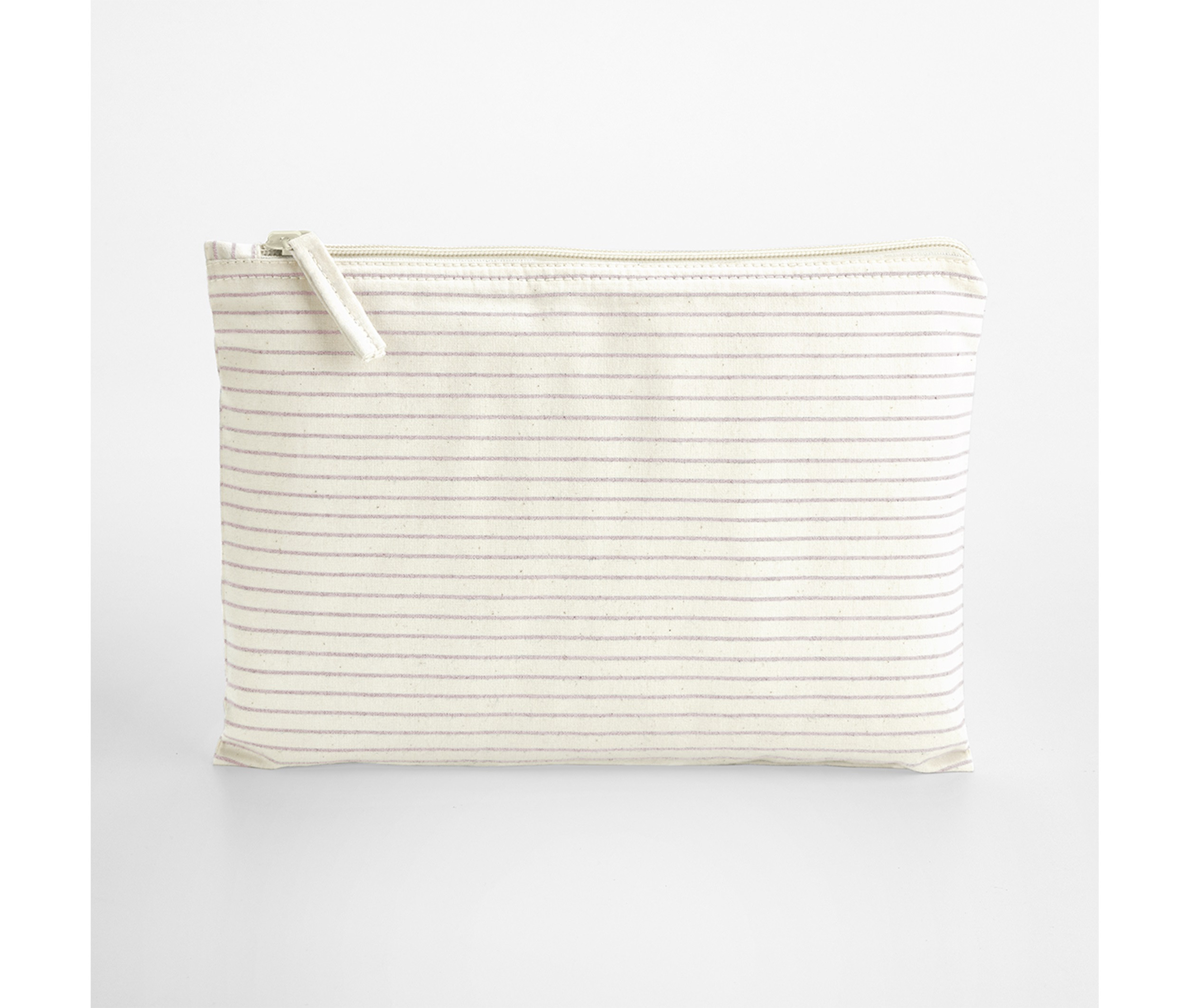 STRIPED ORGANIC COTTON ACCESSORY POUCH