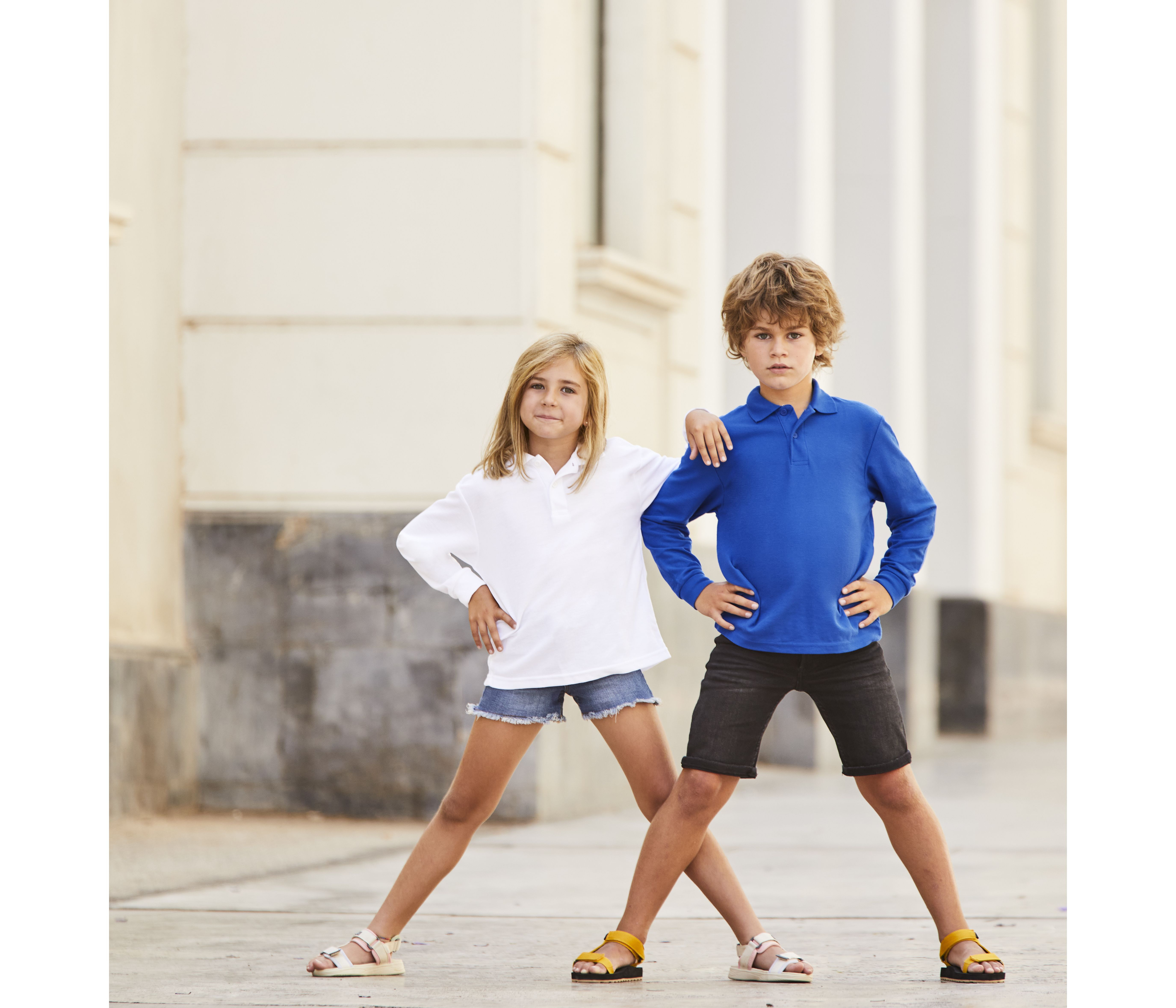 KIDS 65/35 LONG SLEEVE POLO