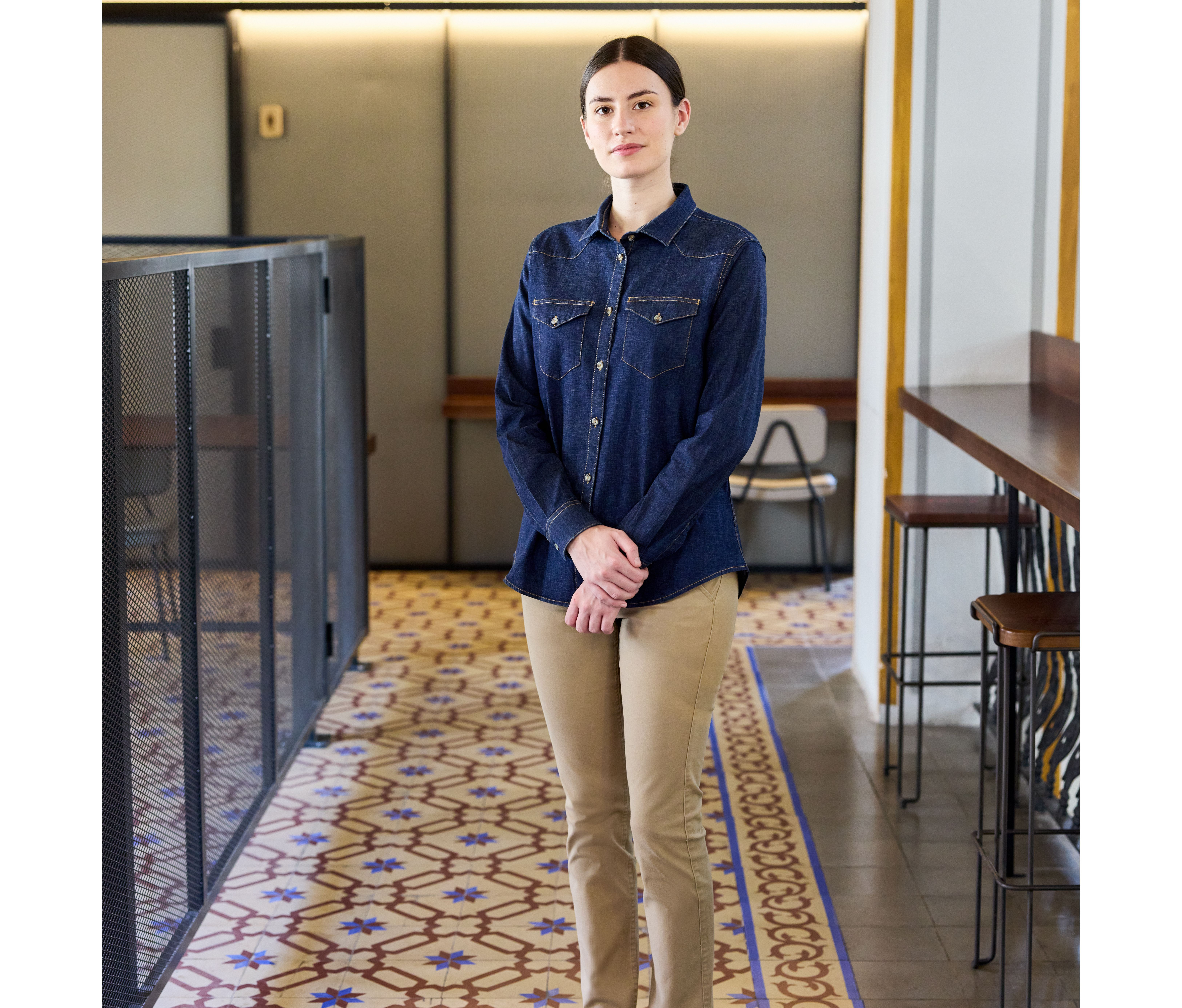 WOMENS' CHINO STRETCH TROUSERS