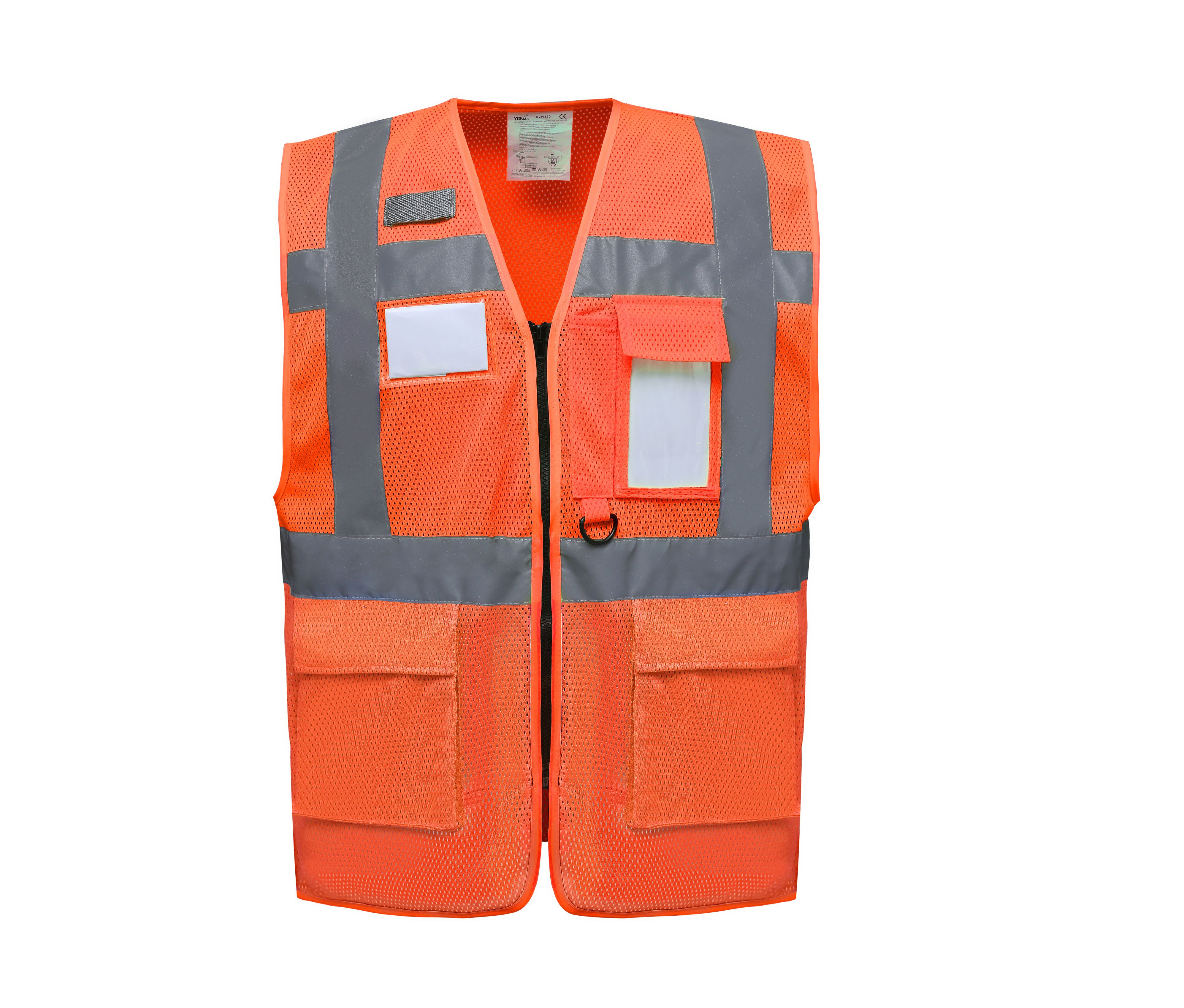 HI-VIS TOP COOL RECYCLED OPEN MESH EXECUTIVE WAISTCOAT