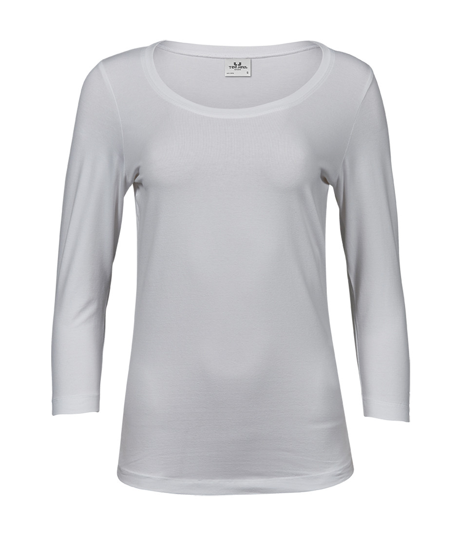 WOMENS STRETCH 3/4 SLEEVE TEE