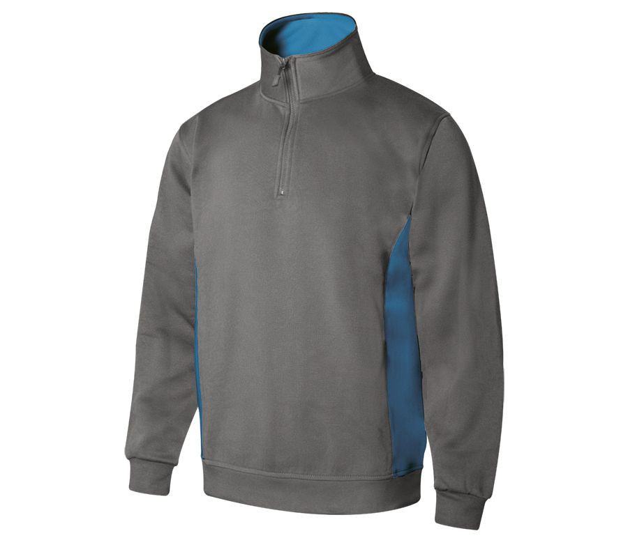 TWO-TONE HALF-ZIP SWEATSHIRT