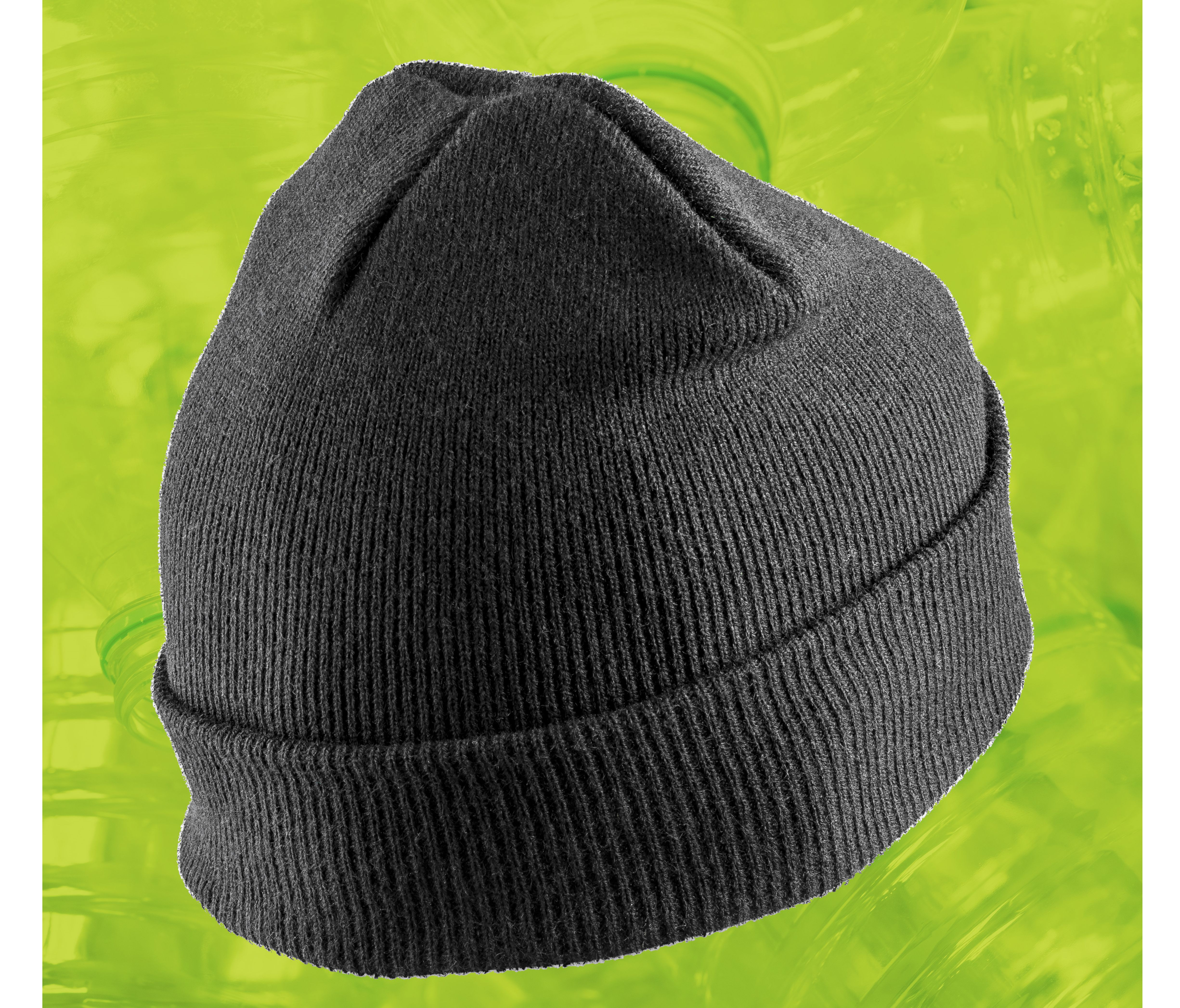 RECYCLED DOUBLE KNIT PRINTERS BEANIE