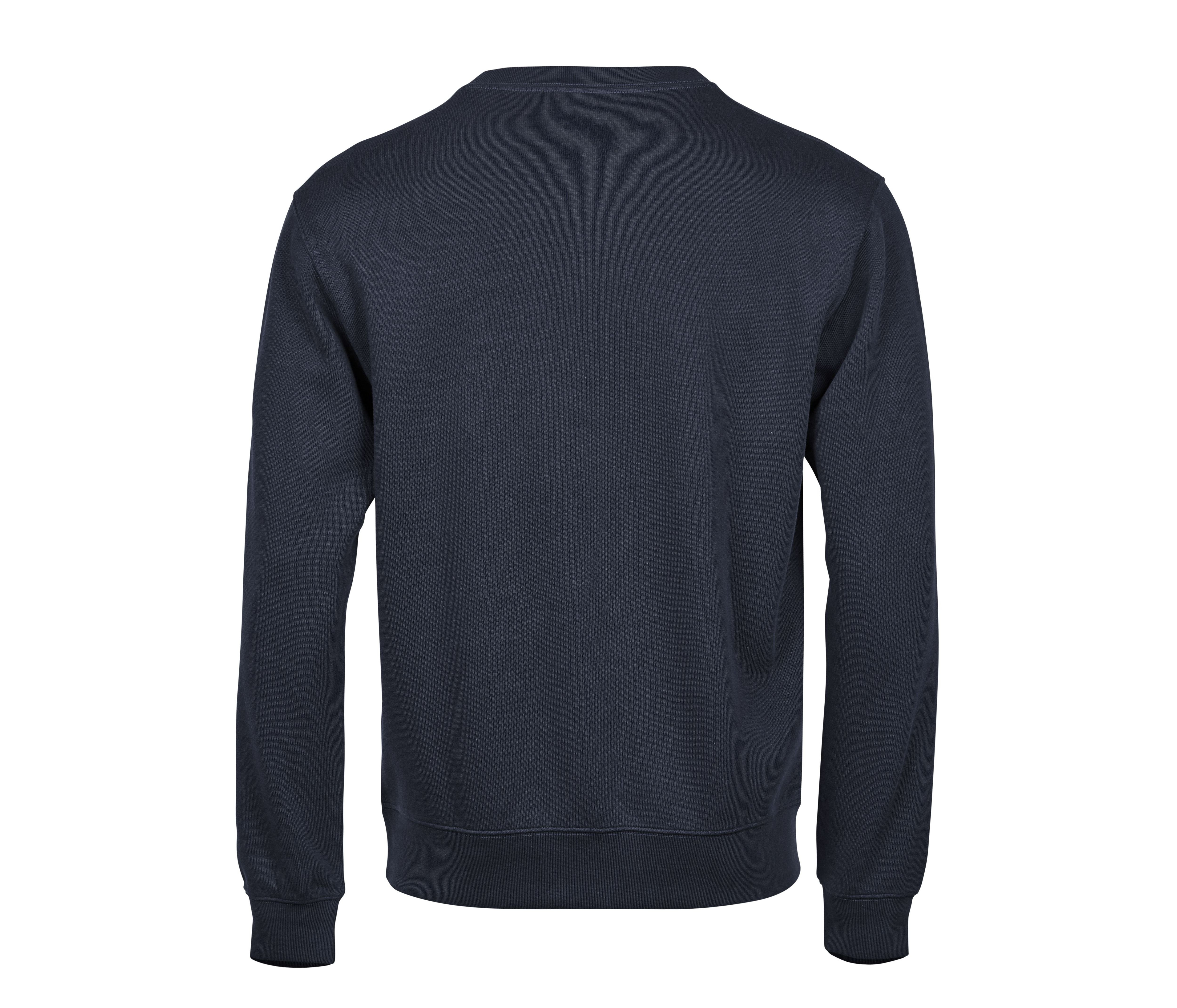 RIBBED INTERLOCK CREW NECK