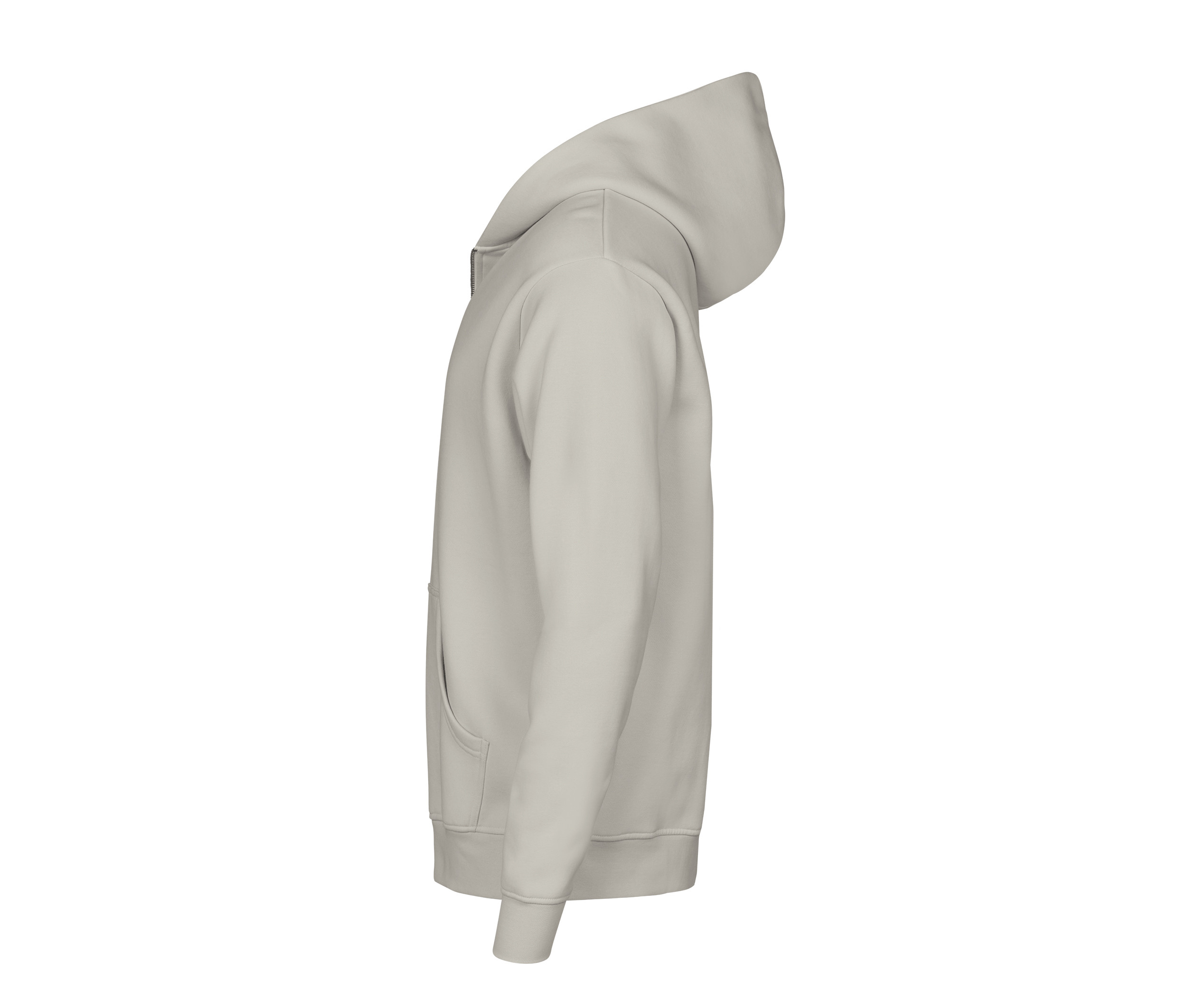 UNLABELED HOODED FULL ZIP SWEATSHIRT