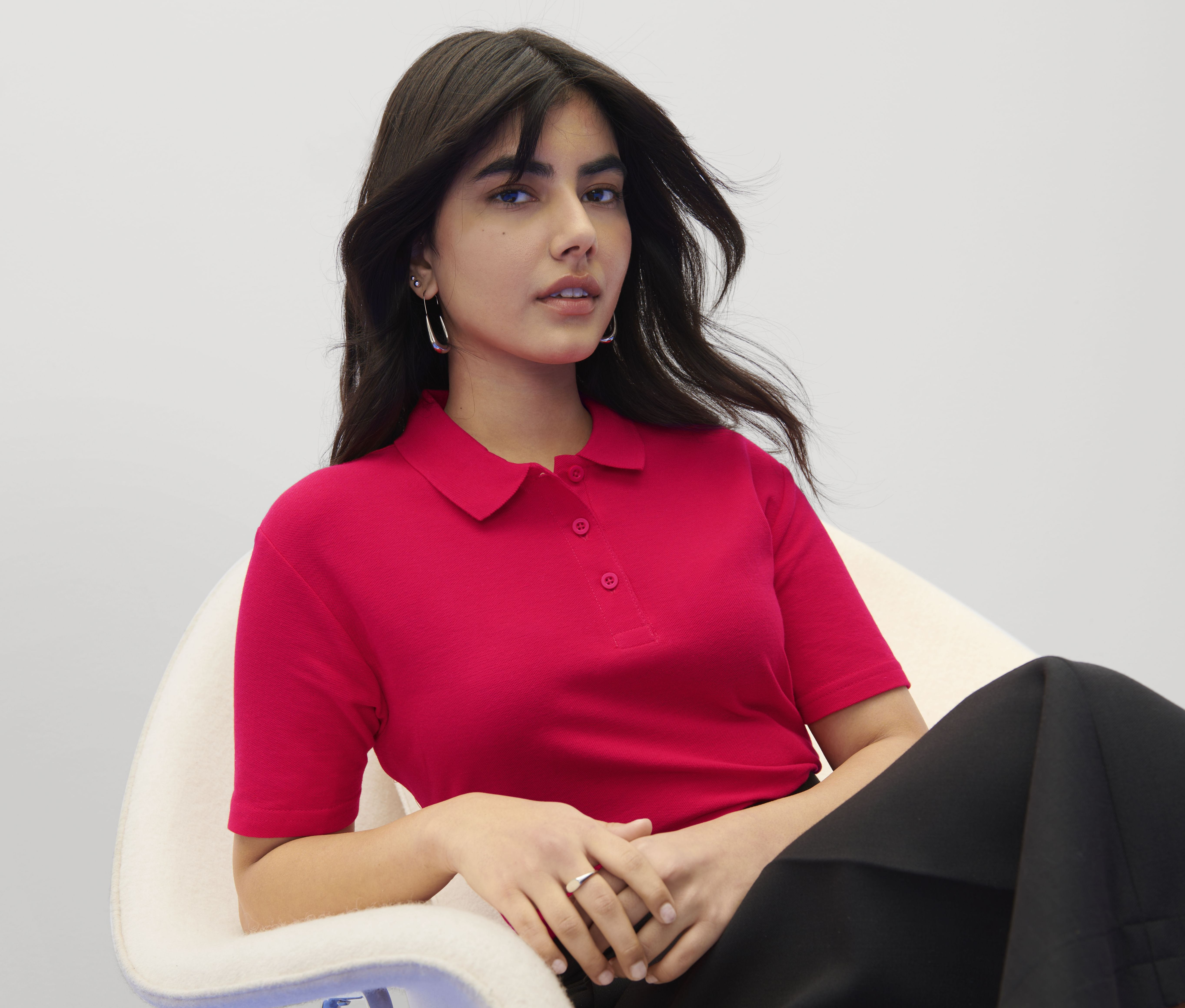 SOFTSTYLE DOUBLE PIQUÉ POLO WOMEN