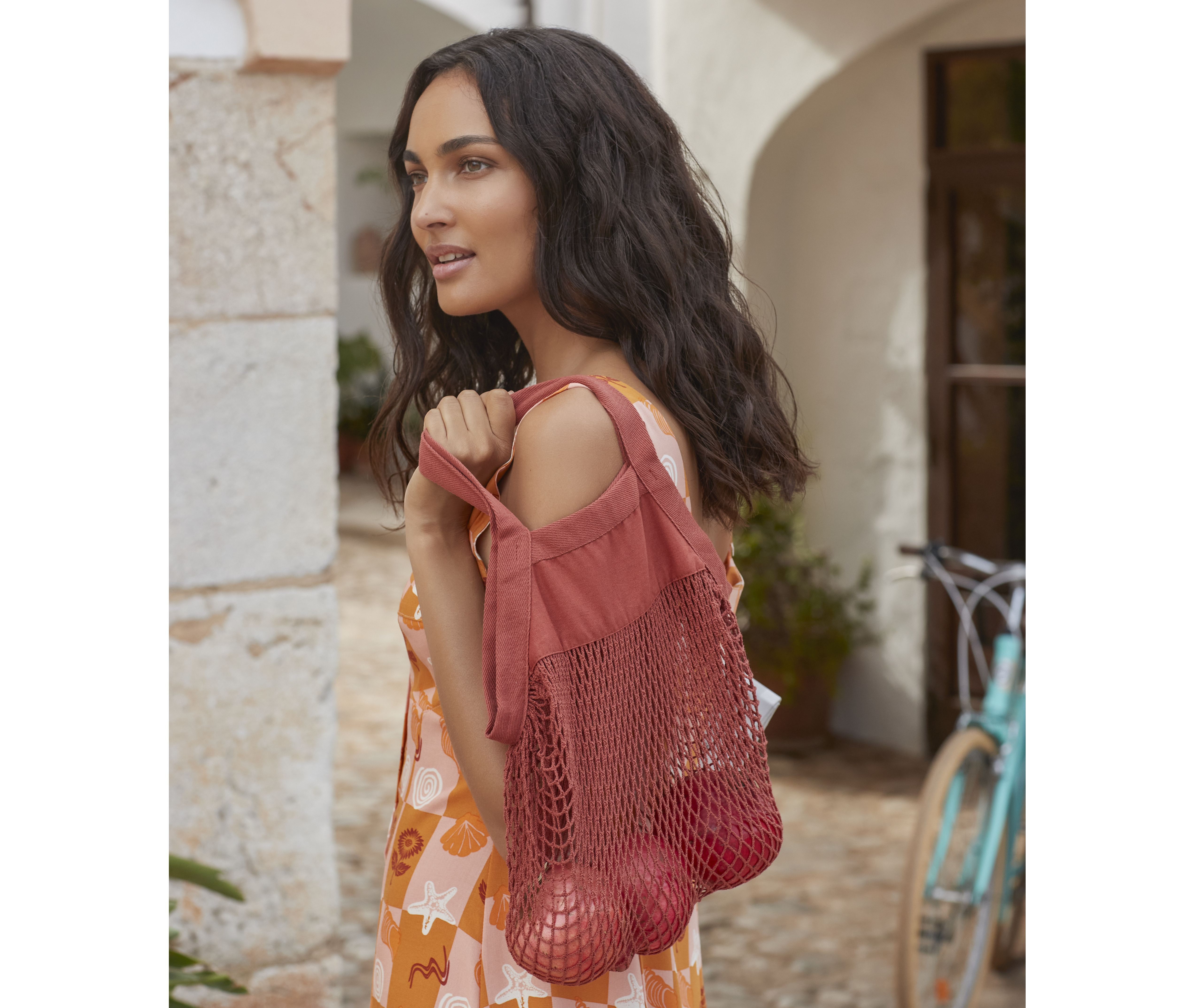 Organic Cotton Mini Mesh Grocery Bag