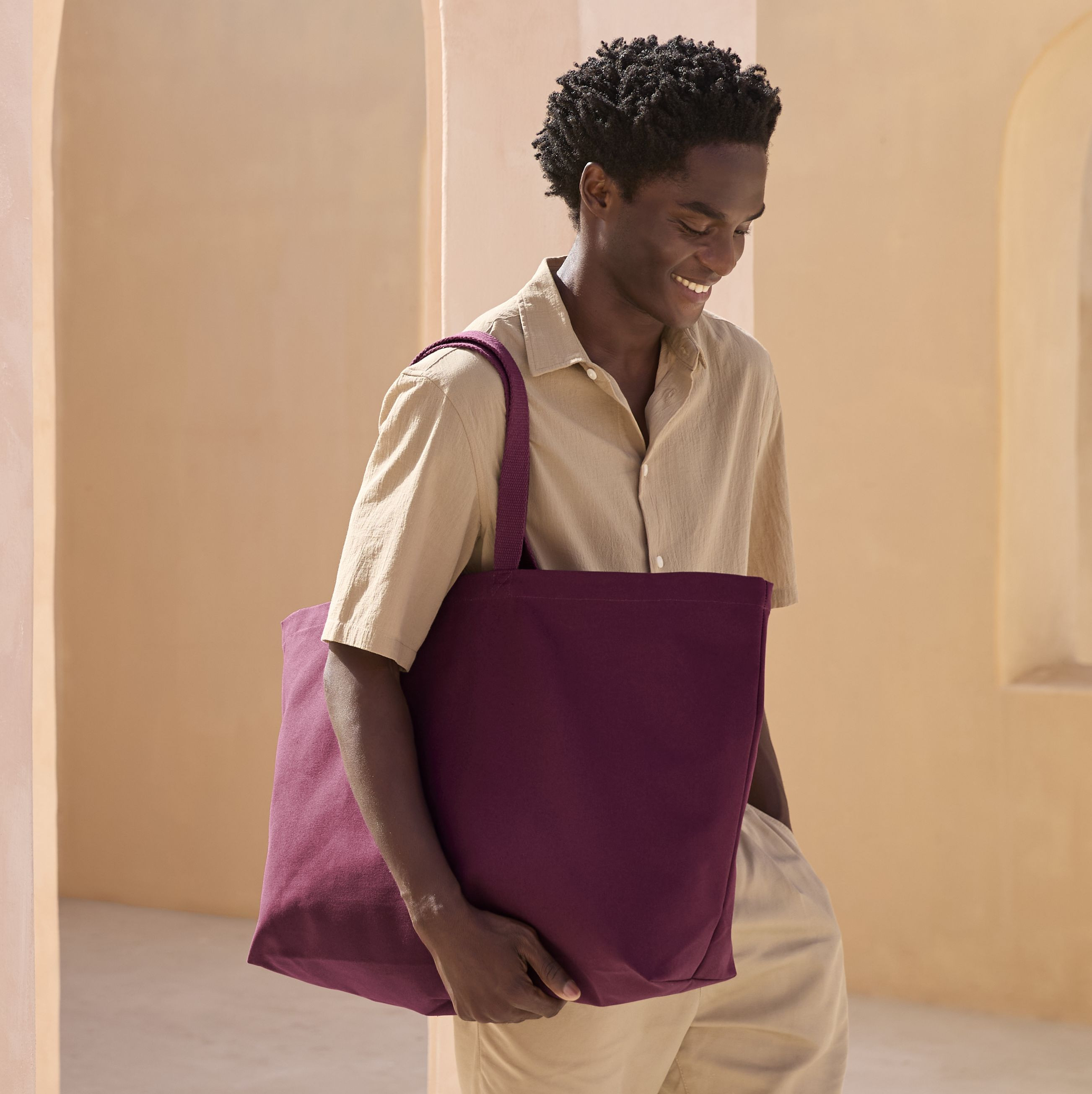 HEAVYWEIGHT CANVAS OVERSIZED TOTE BAG