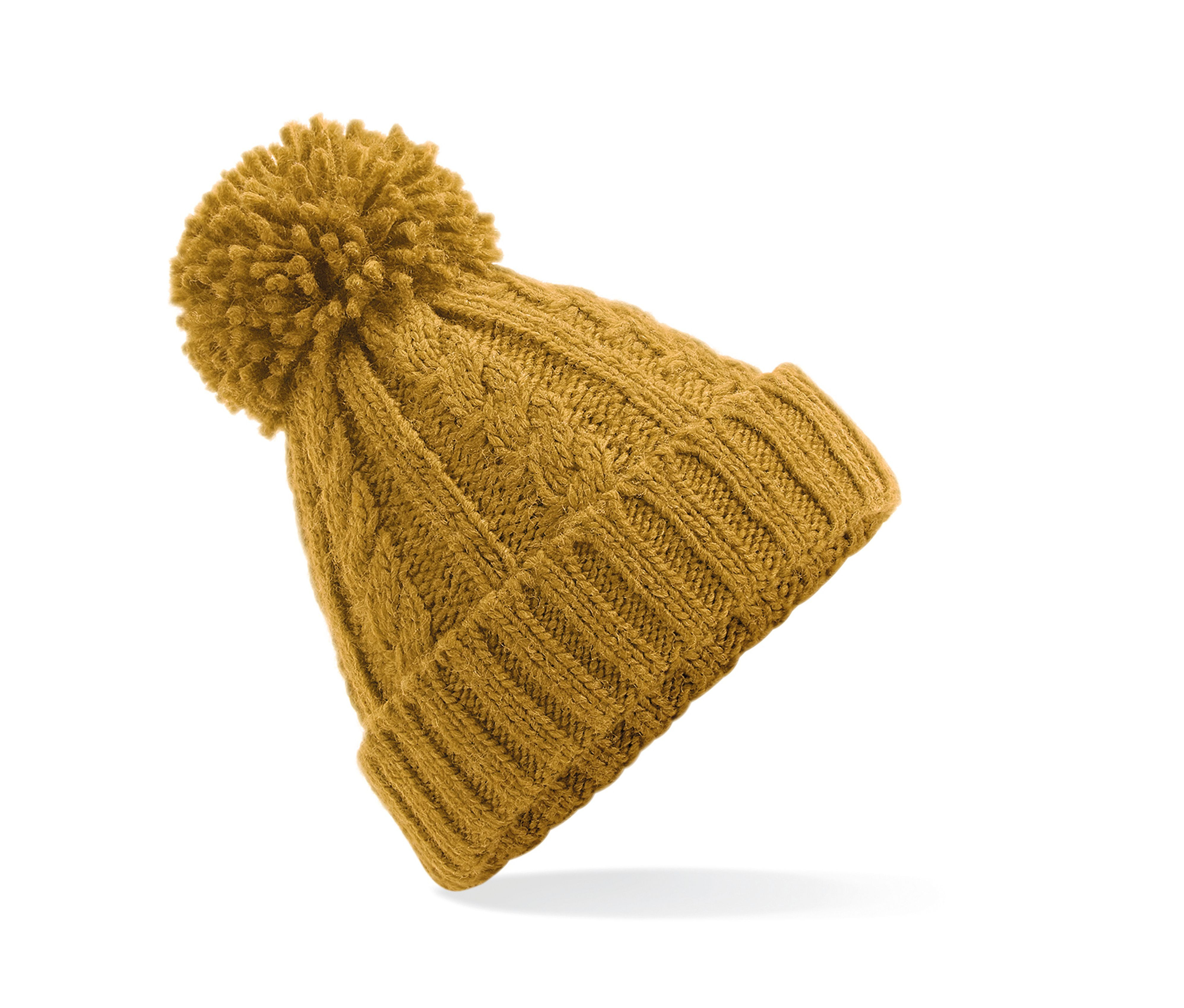 CABLE KNIT MELANGE BEANIE