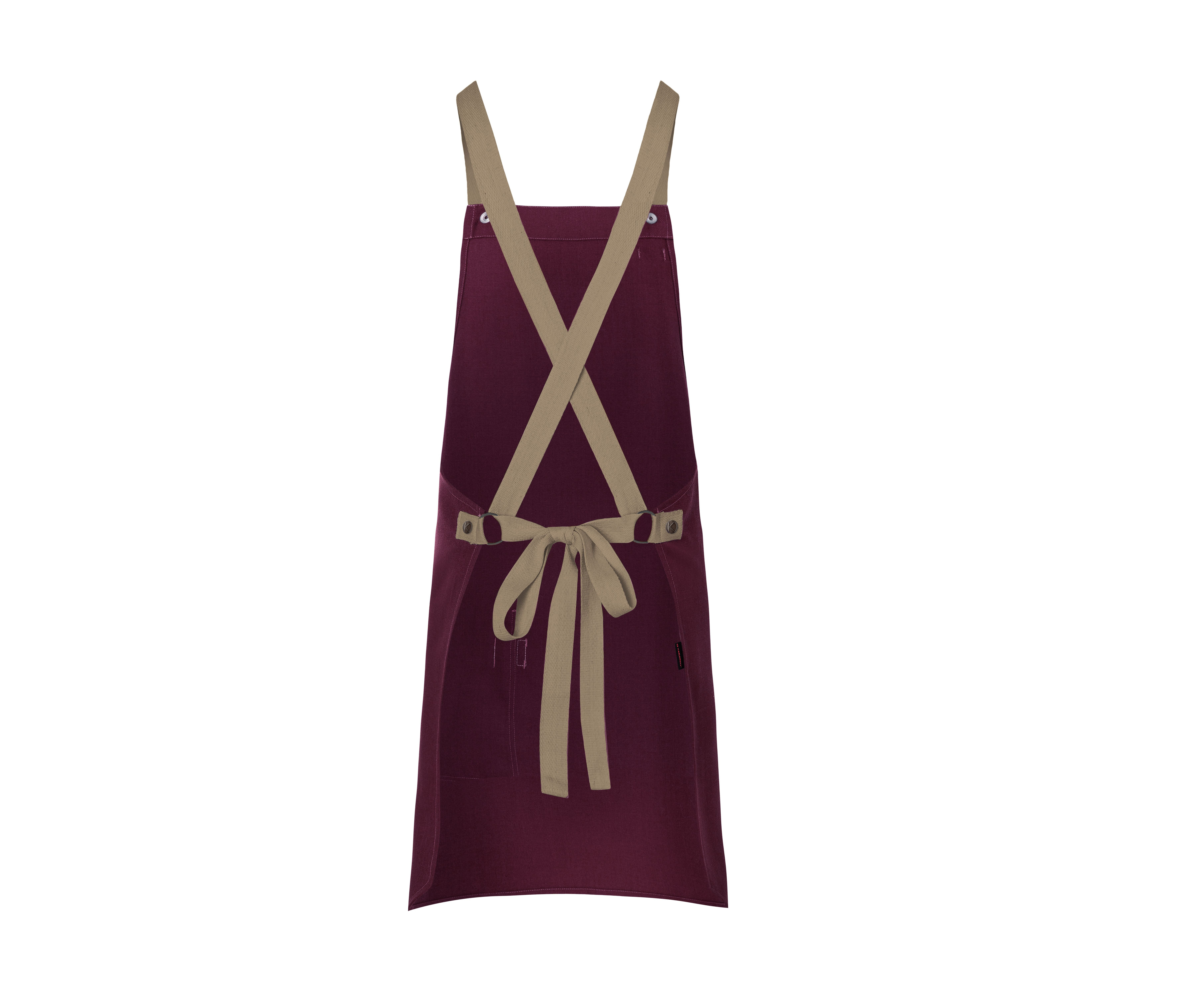 Bib Apron Urban-Look with Cross Straps and Pocket