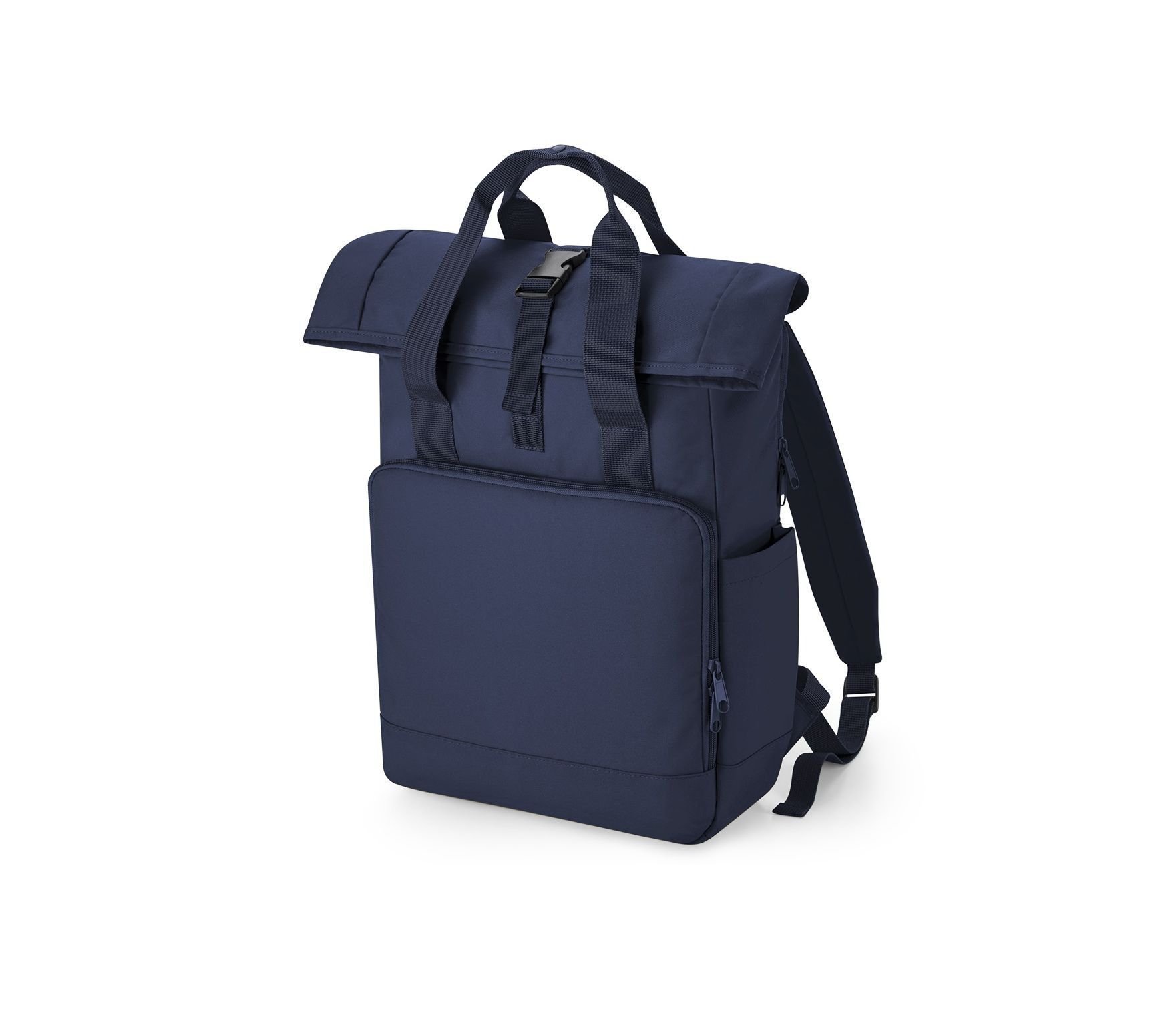 RECYCLED TWIN HANDLE ROLL-TOP LAPTOP BACKPACK