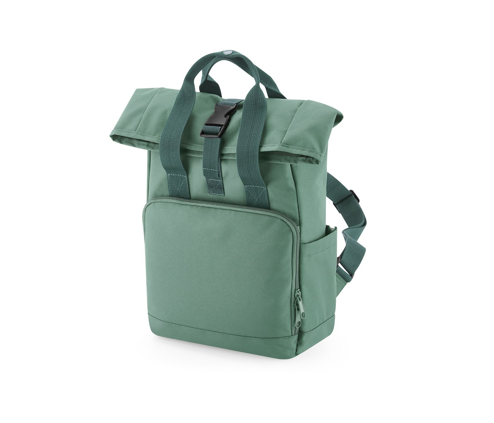 RECYCLED MINI TWIN HANDLE ROLL-TOP LAPTOP BACKPACK