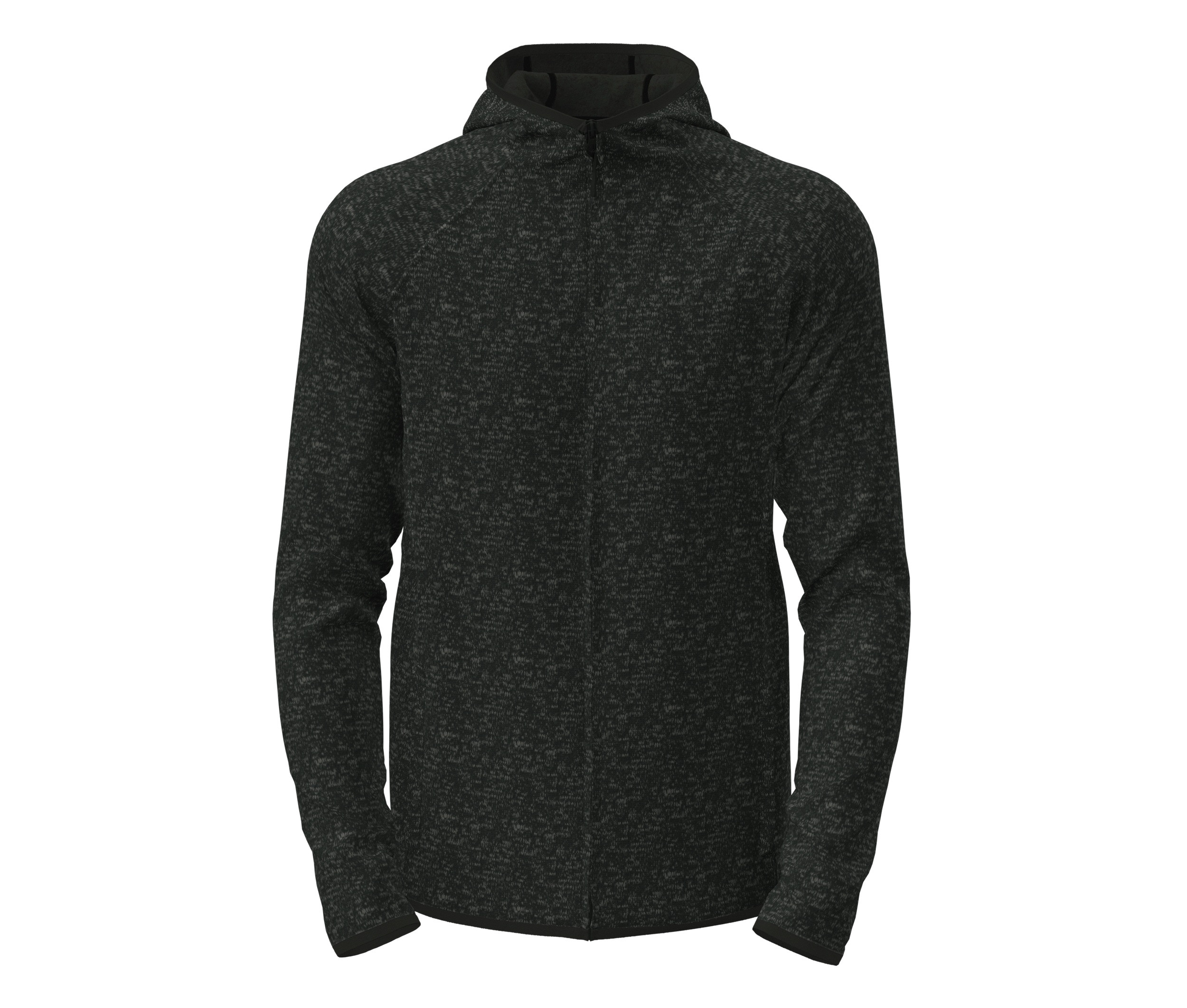 LUX HOODED KNITFLEECE JACKET FOR MEN