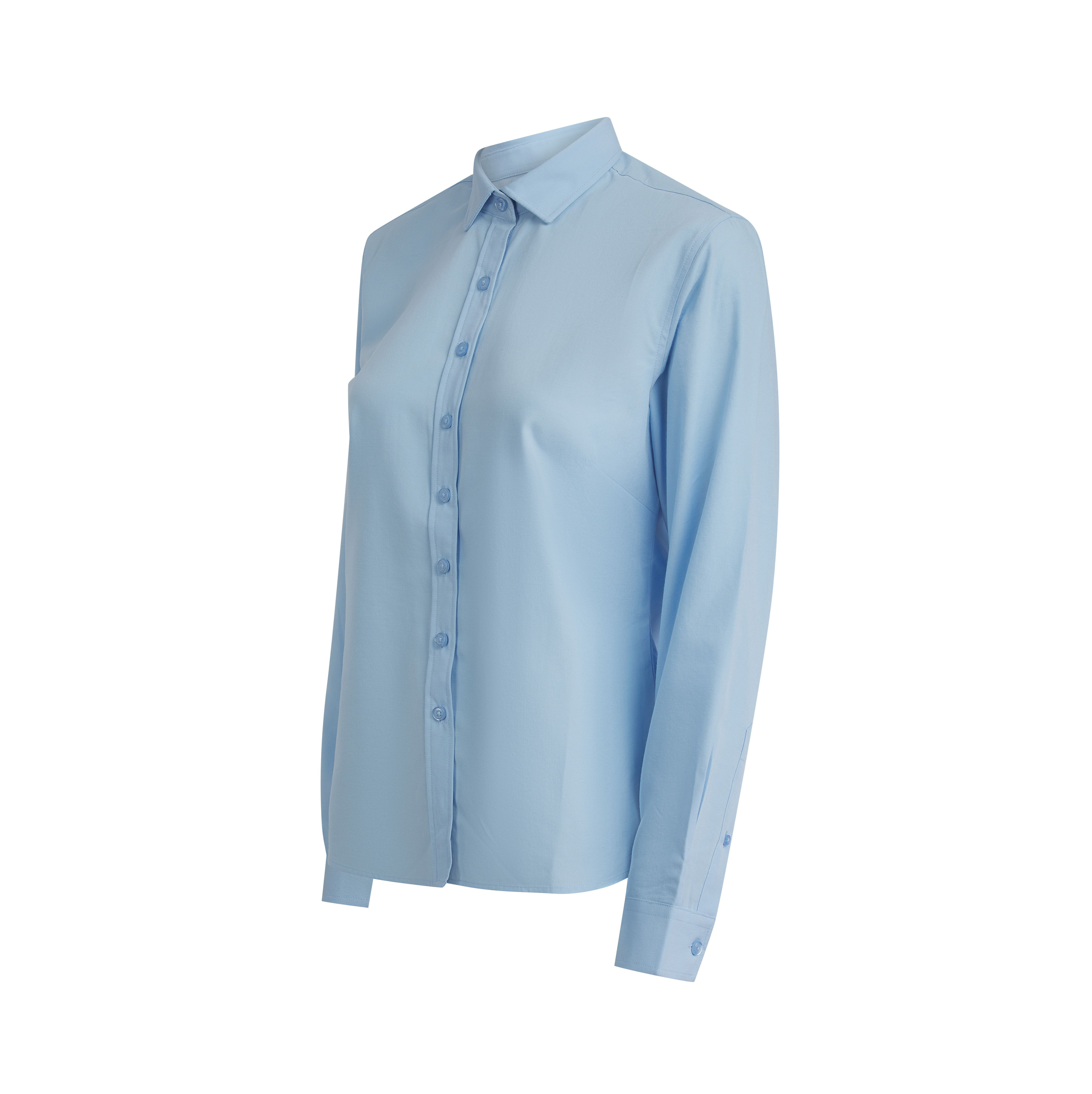 LADIES' LONG SLEEVED 'COTTON FEEL' COOLPLUS® SHIRT