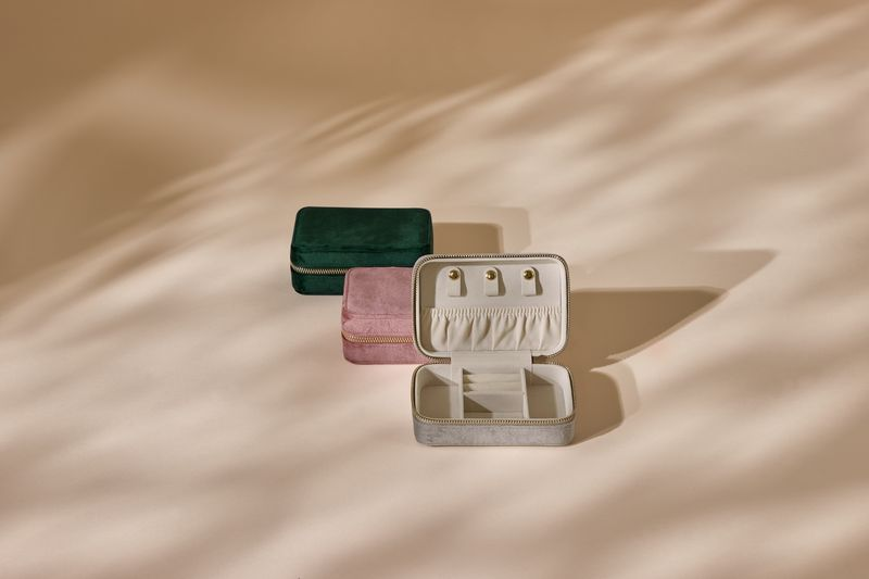 VELVET JEWELLERY CASE