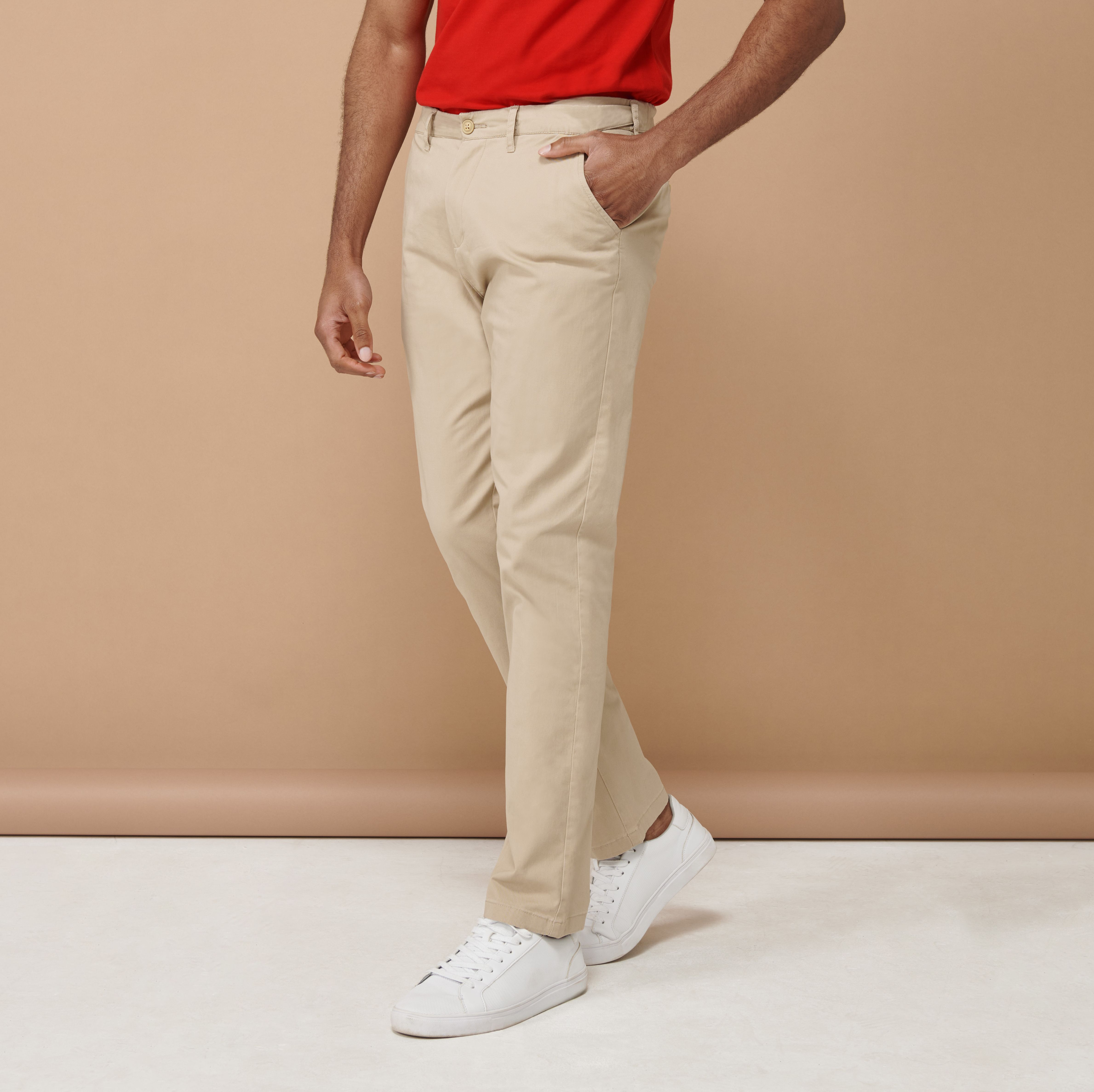 MEN'S STRETCH CHINO WITH FLEX WAISTBAND