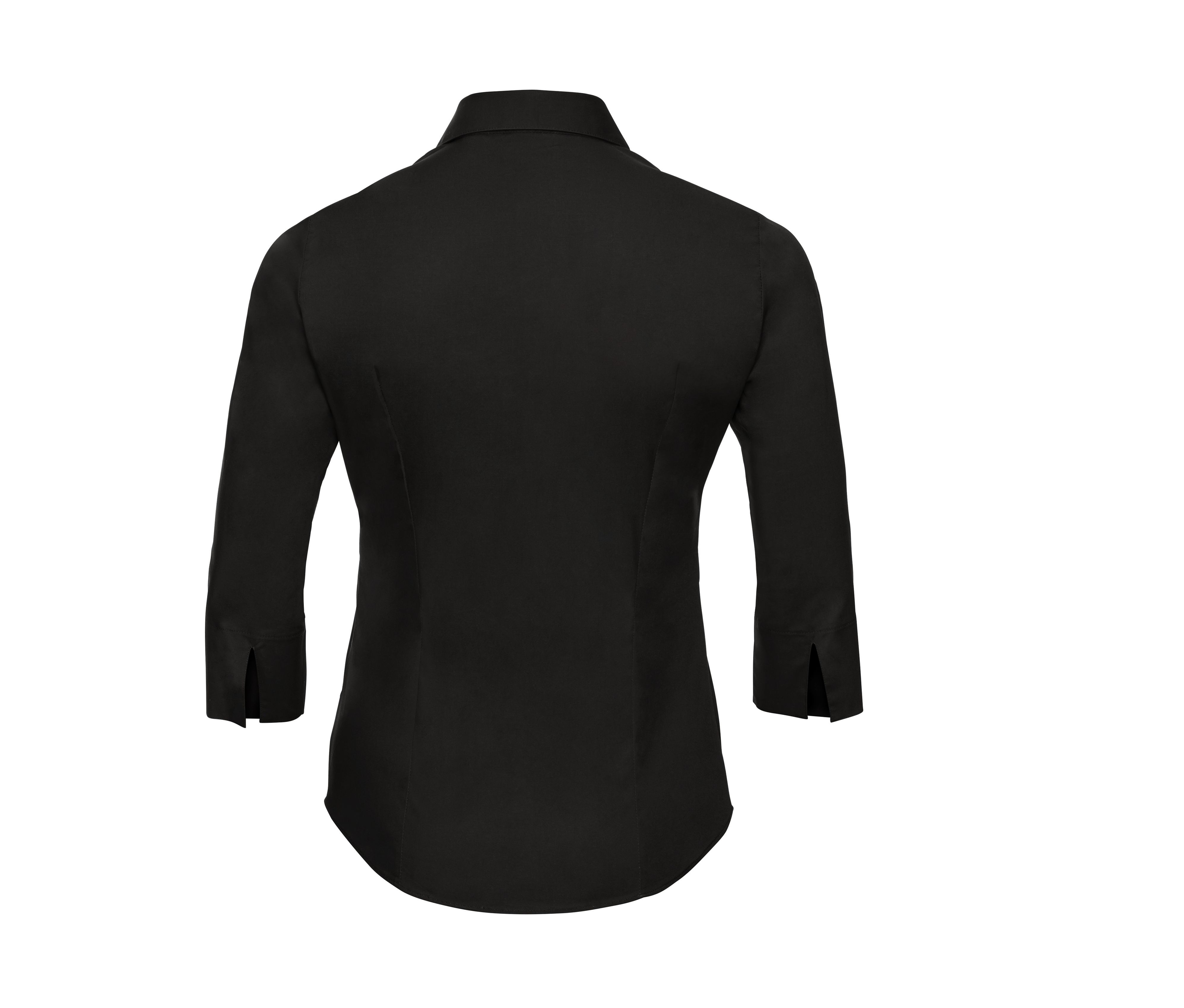 LADIES' 3/4 SLEEVE FITTED STRETCH SHIRT