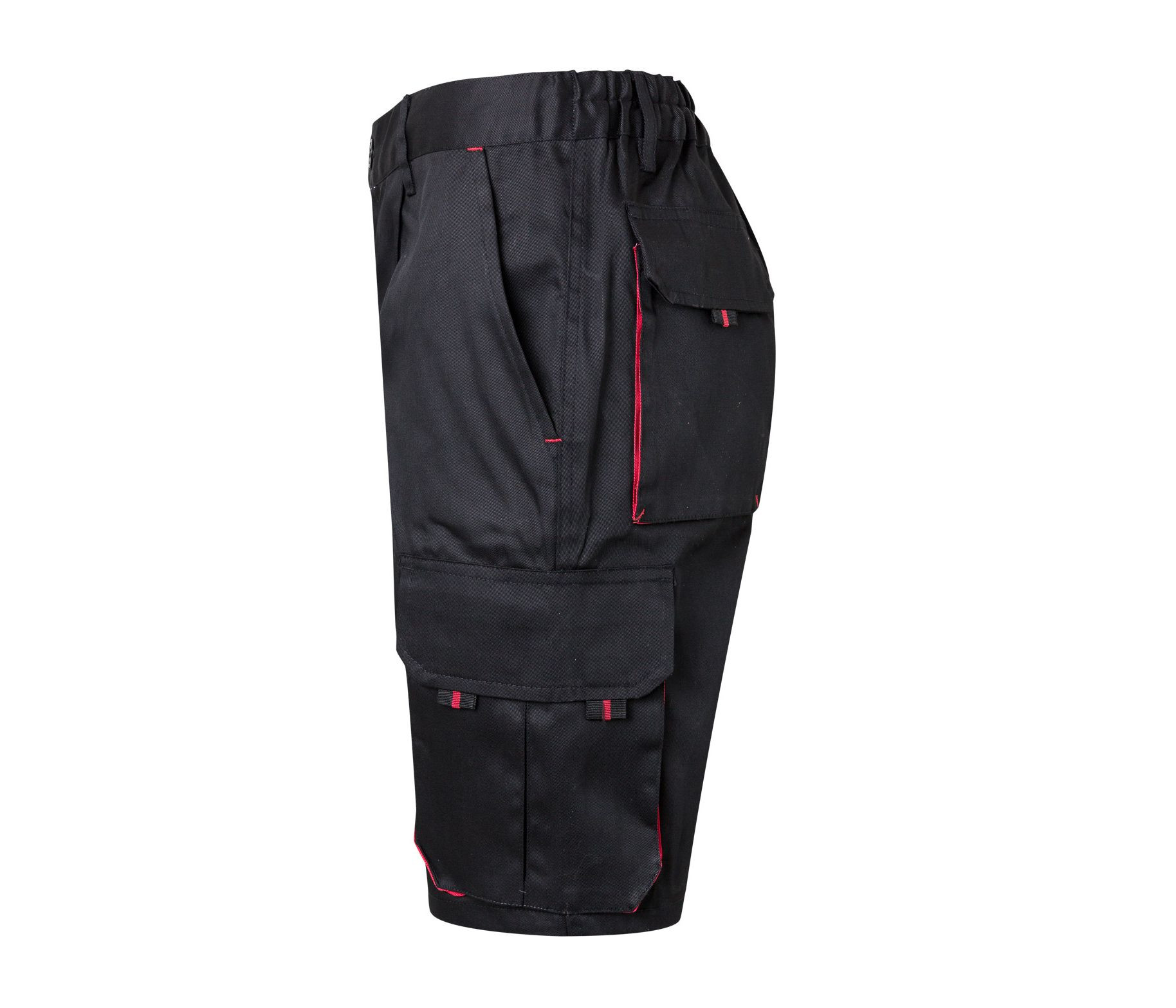 TWO-TONE MULTI-POCKET BERMUDA SHORTS