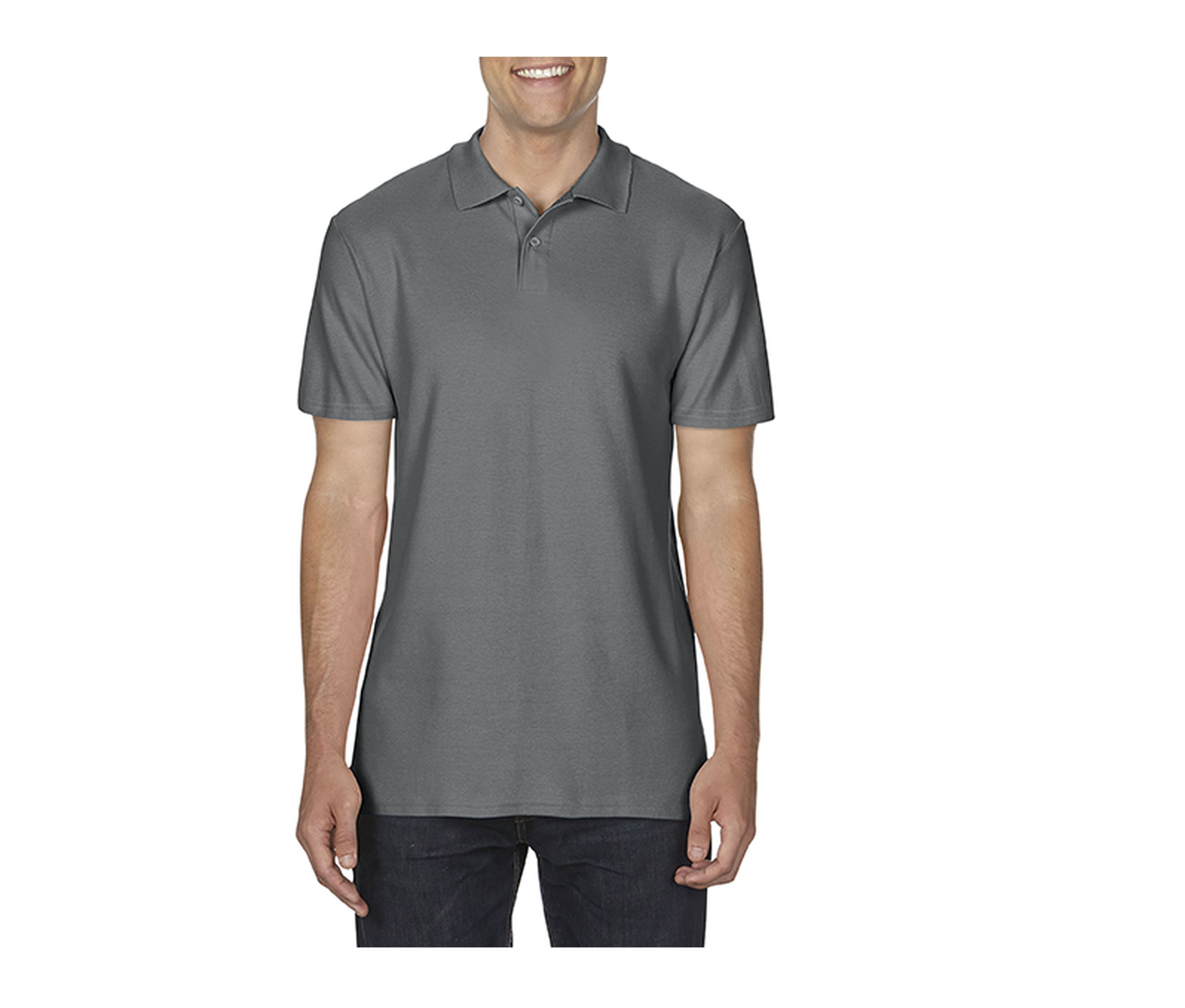 SOFTSTYLE® DOUBLE PIQUÉ POLO MEN