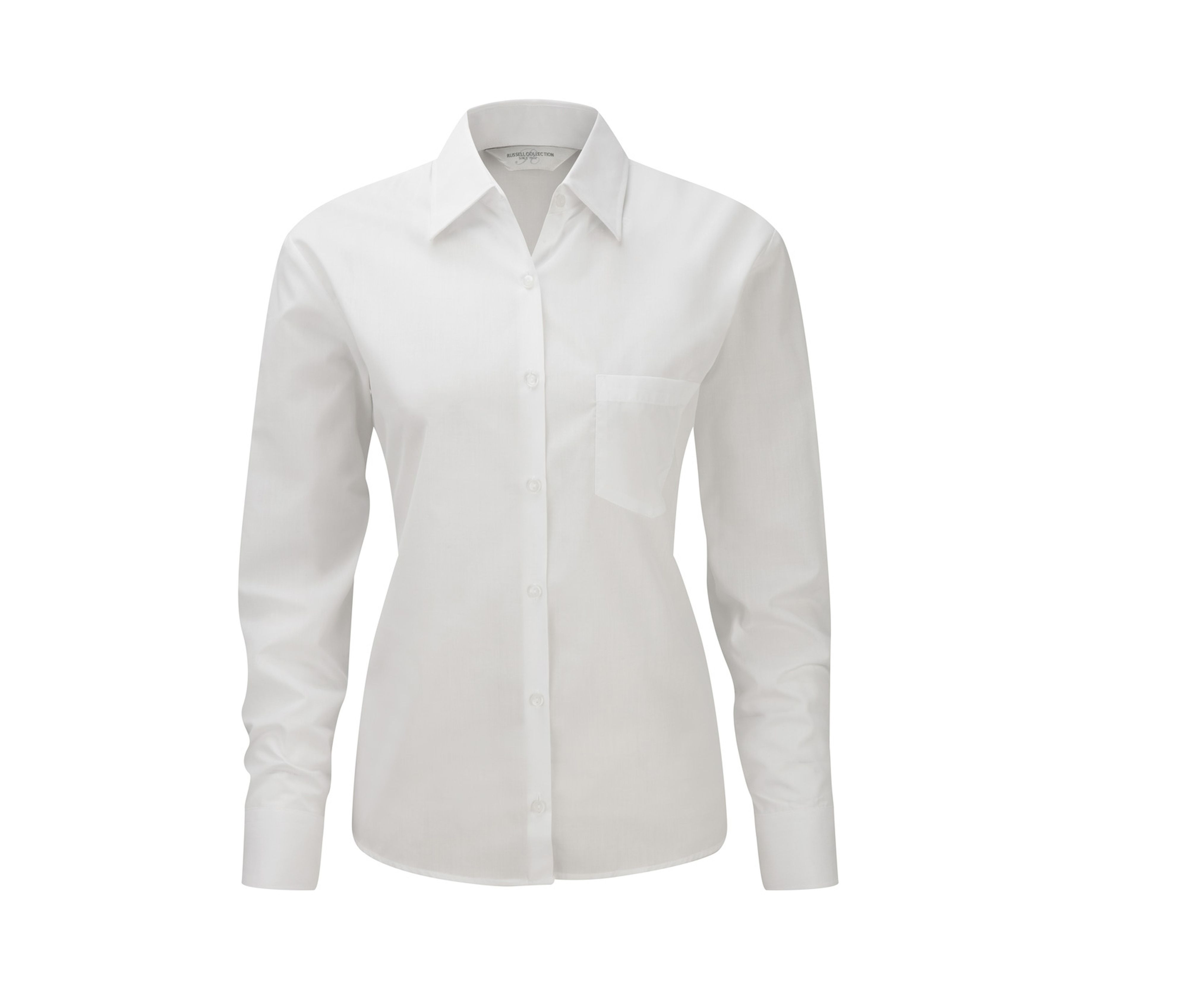 LADIES' LONG SLEEVE CLASSIC POLYCOTTON POPLIN SHIRT
