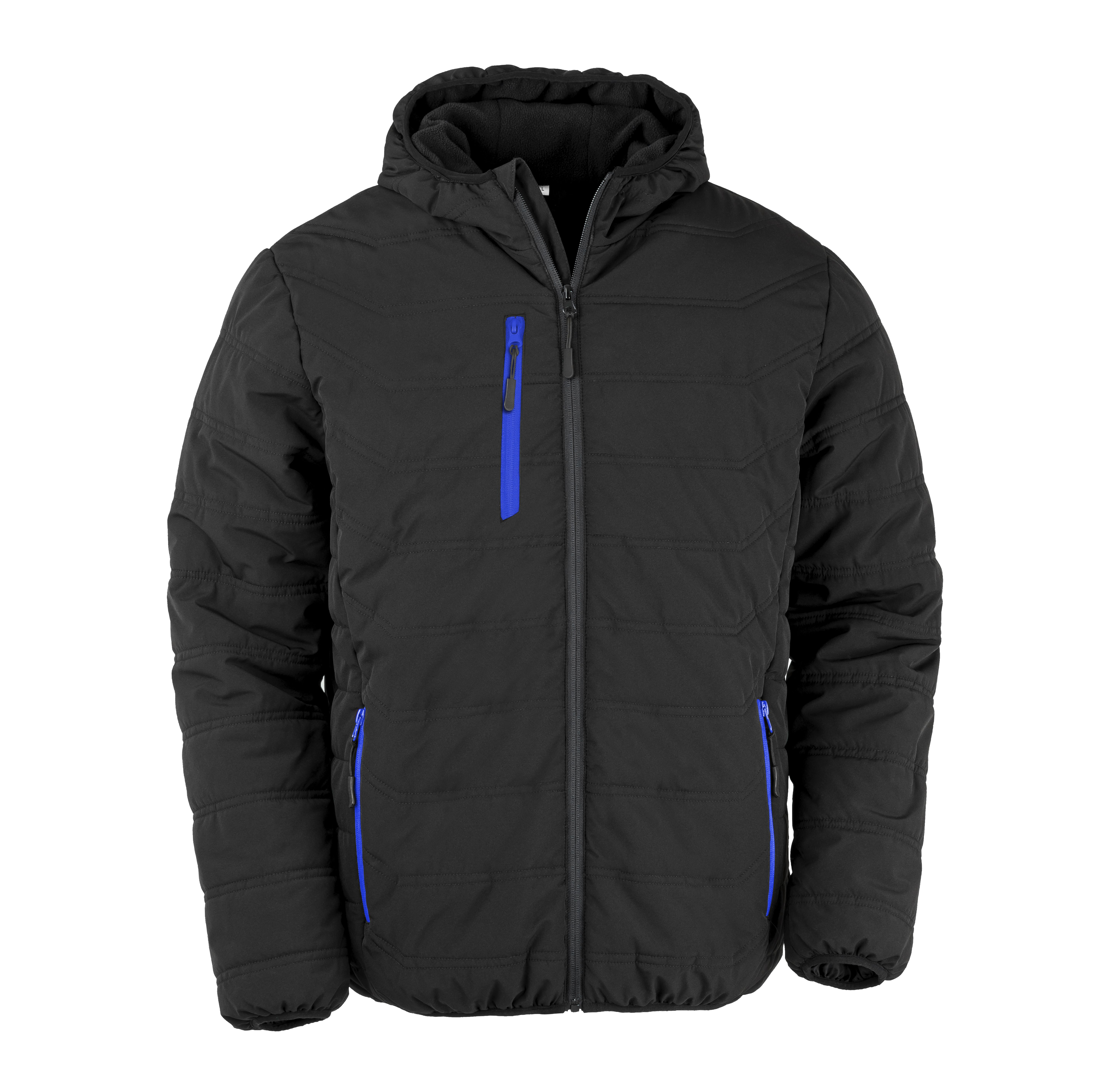 BLACK COMPASS PADDED WINTER JACKET