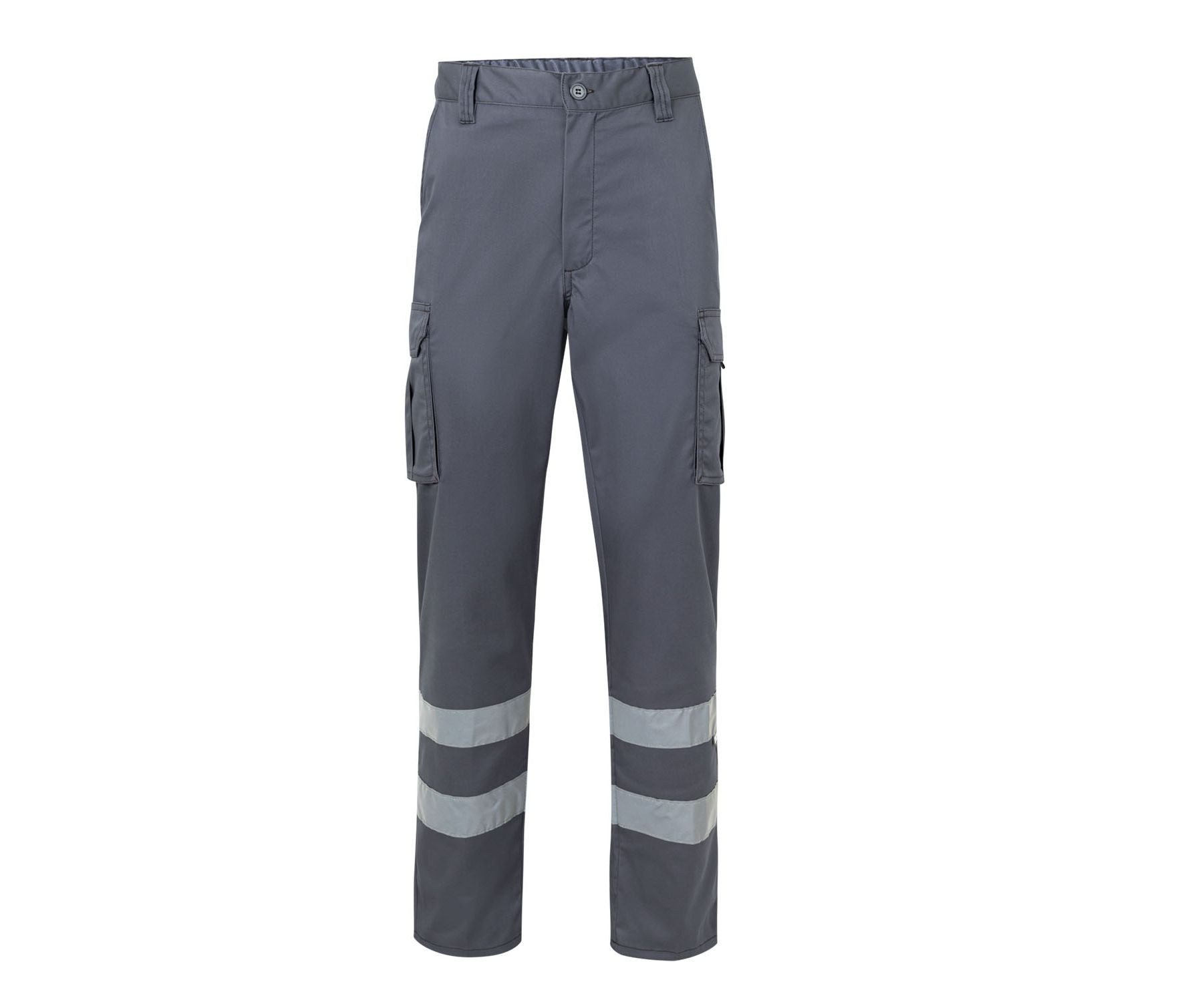 MULTI-POCKET STRETCH TROUSERS WITH REFLECTIVE TAPE