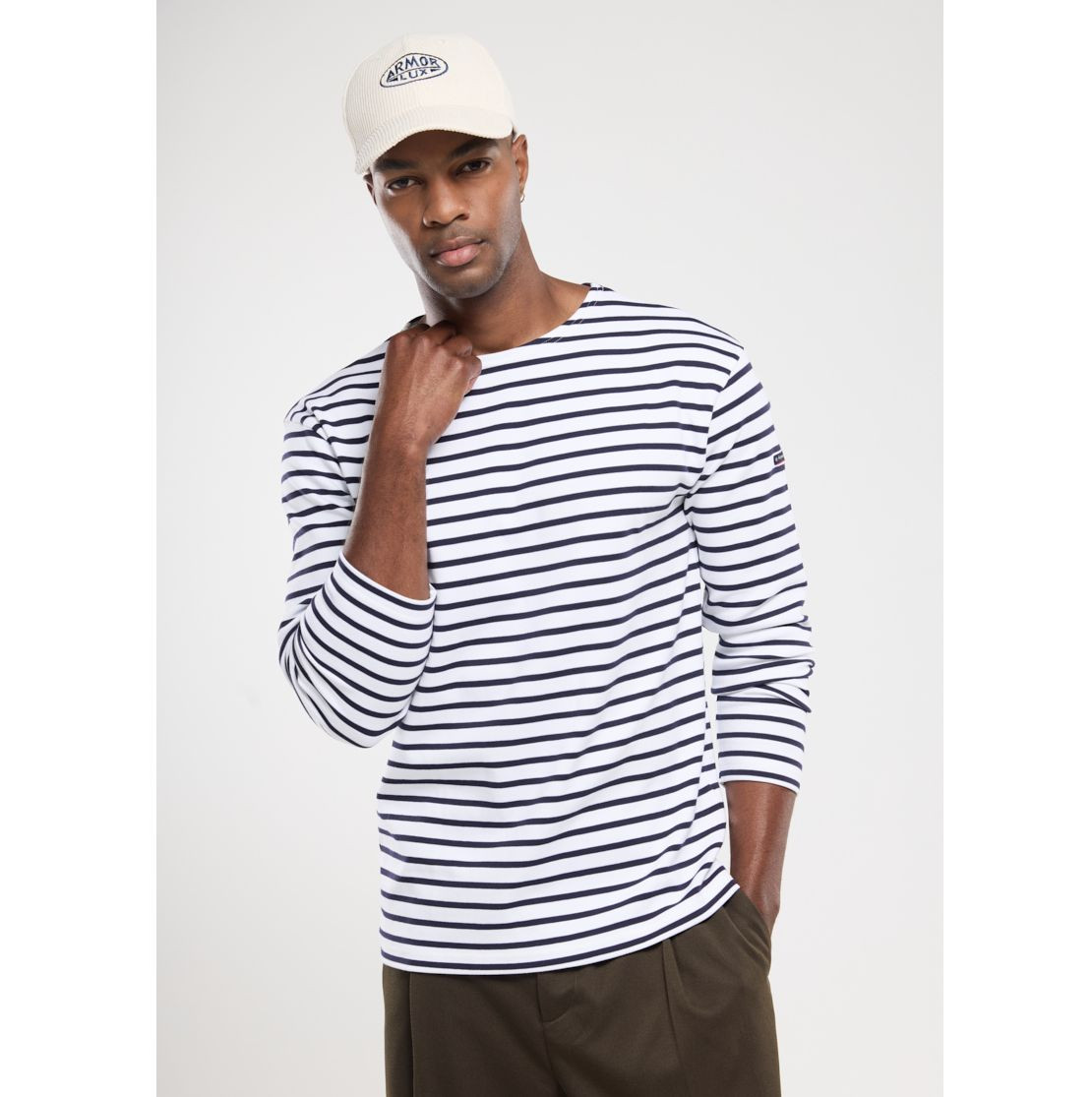 SHIRT IM MARINE-STIL "LOCTUDY"