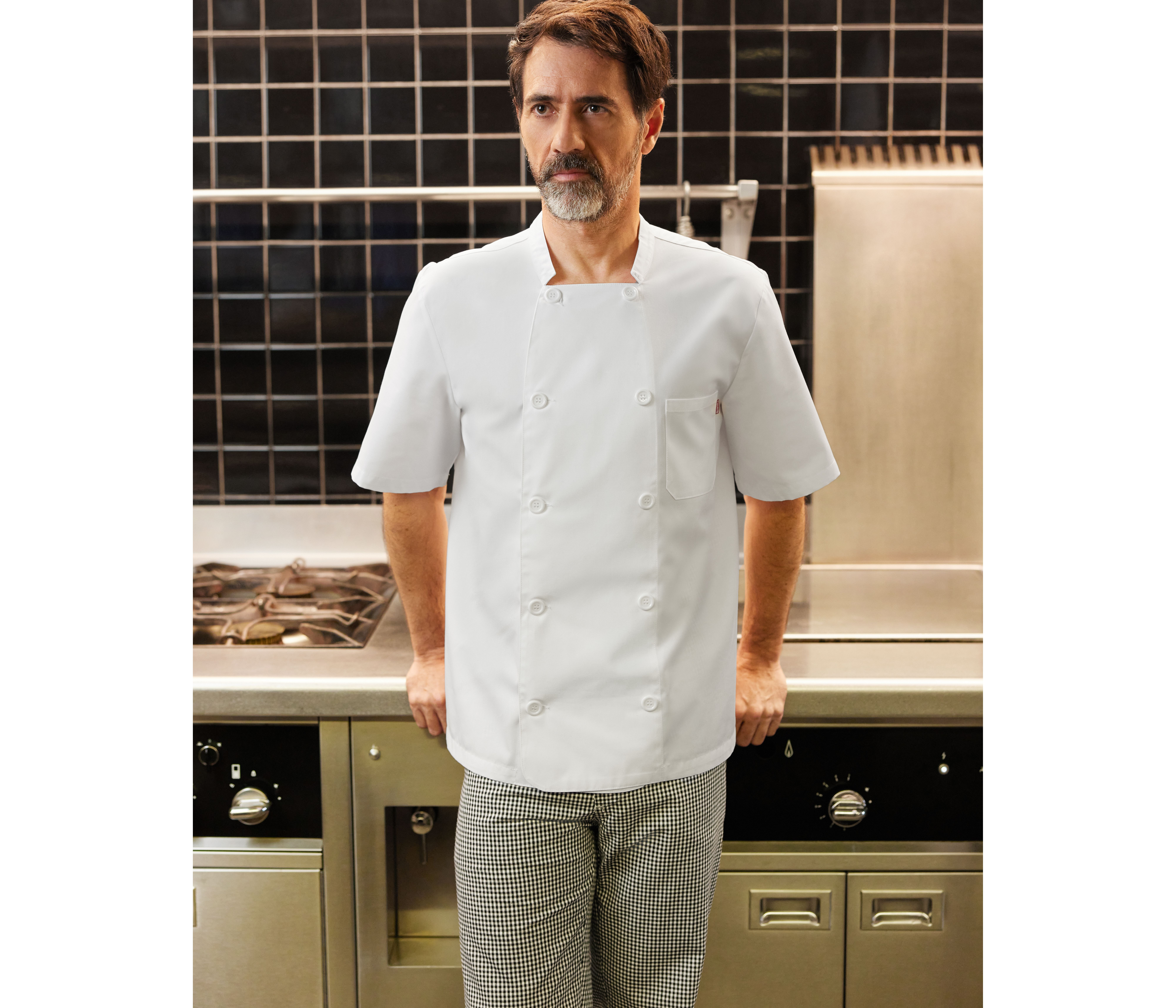 CHECKED KITCHEN TROUSERS